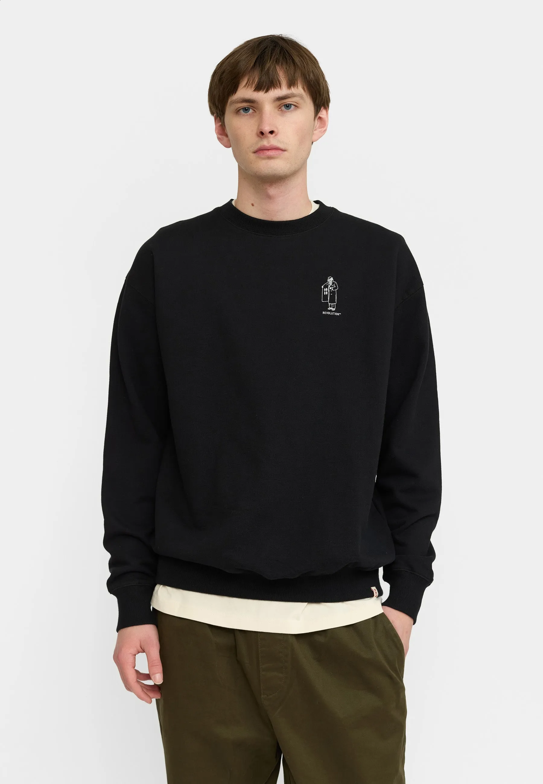 Printed Crewneck / 2793 DEA - Black sold by Revolution product image thumbnail 4