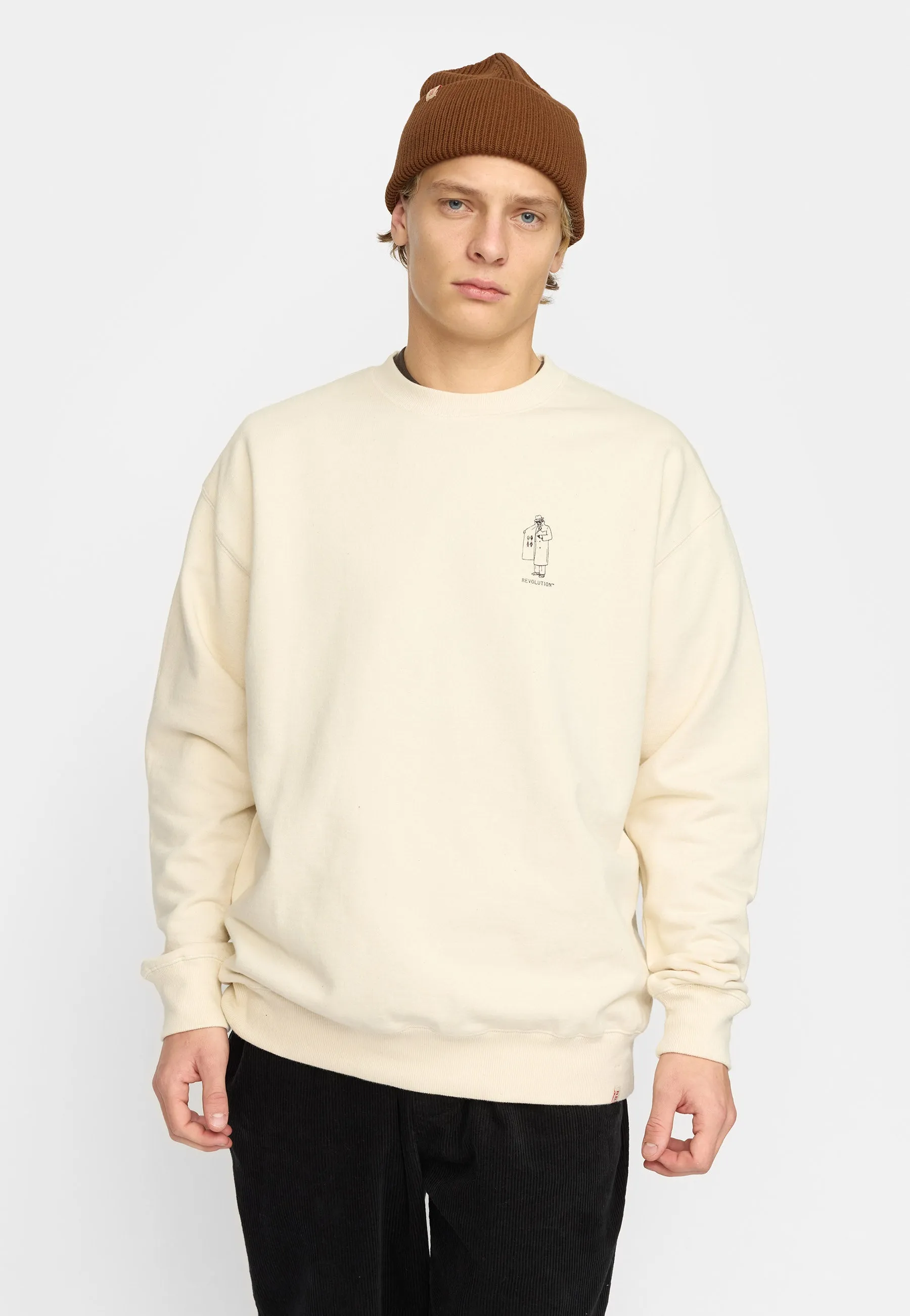 Printed Crewneck / 2793 DEA - Offwhite sold by Revolution product image thumbnail 4