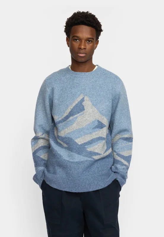 Knit Sweater / 6609 - Blue sold by Revolution
