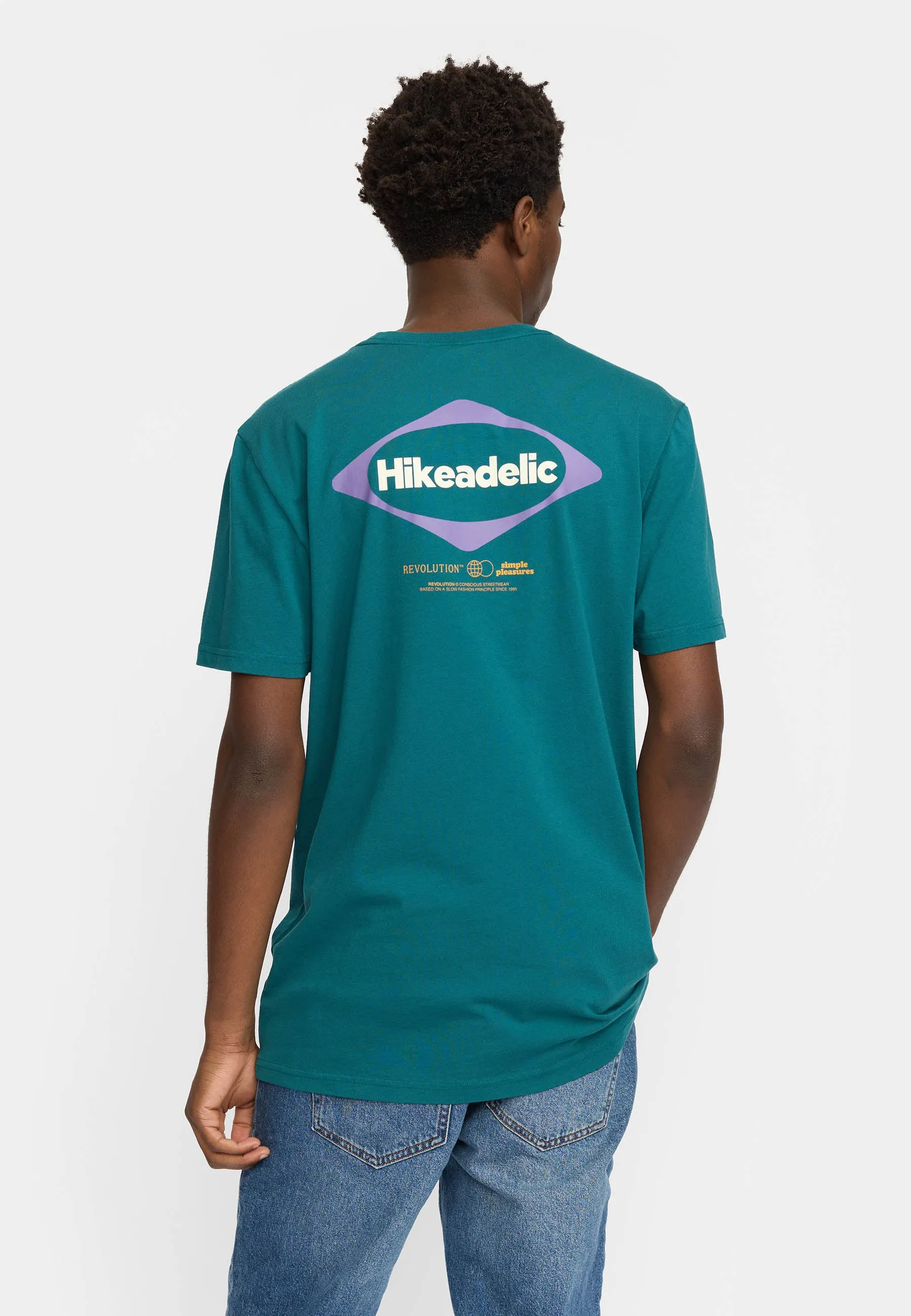 Printed T-shirt / 1427 HIK - Darkpetrol sold by Revolution product image thumbnail 4