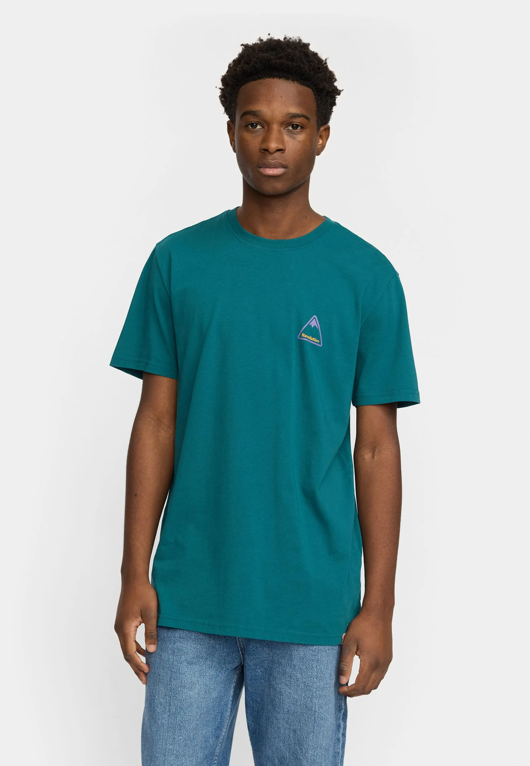 Printed T-shirt / 1427 HIK - Darkpetrol sold by Revolution product image thumbnail 5
