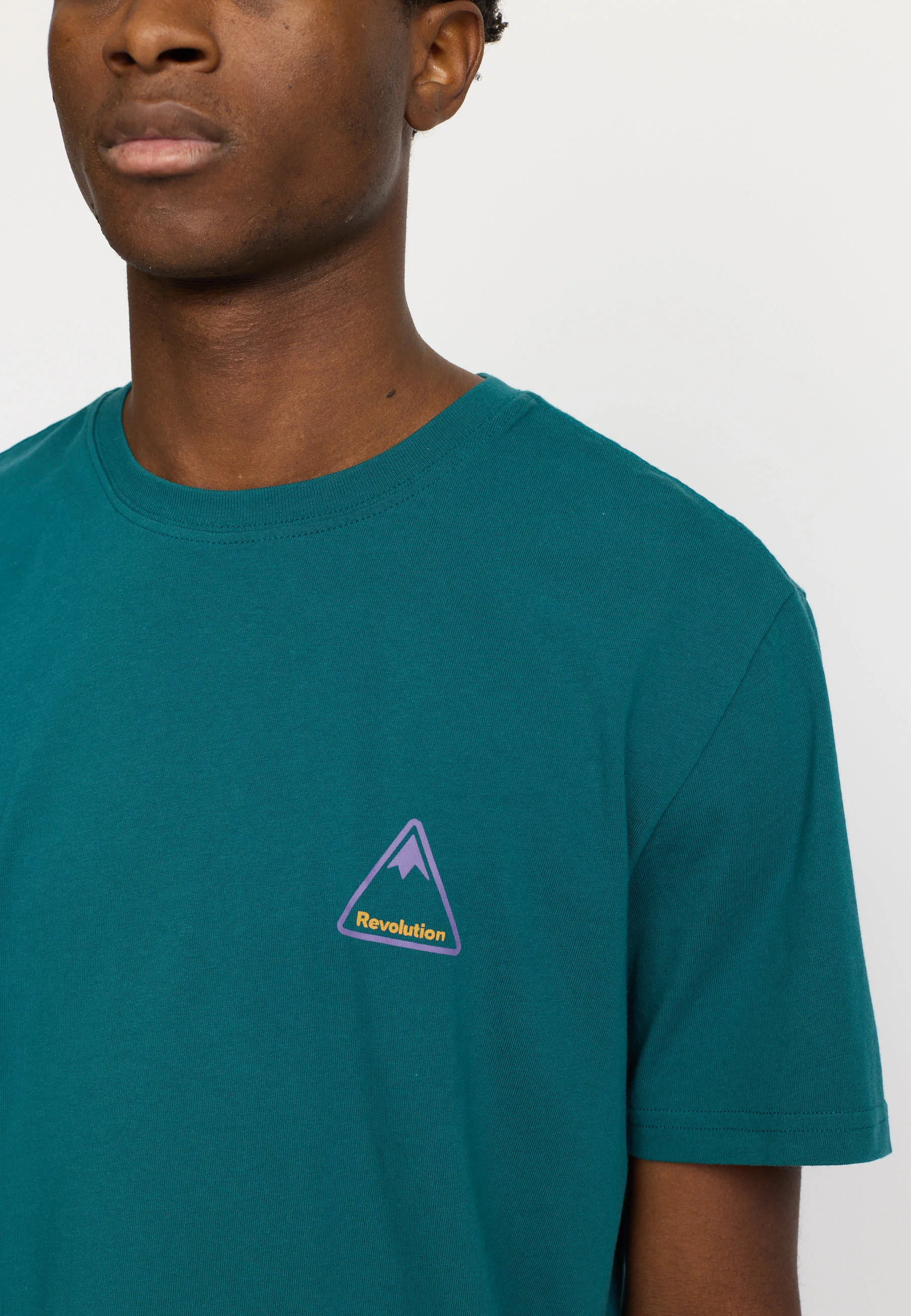 Printed T-shirt / 1427 HIK - Darkpetrol sold by Revolution