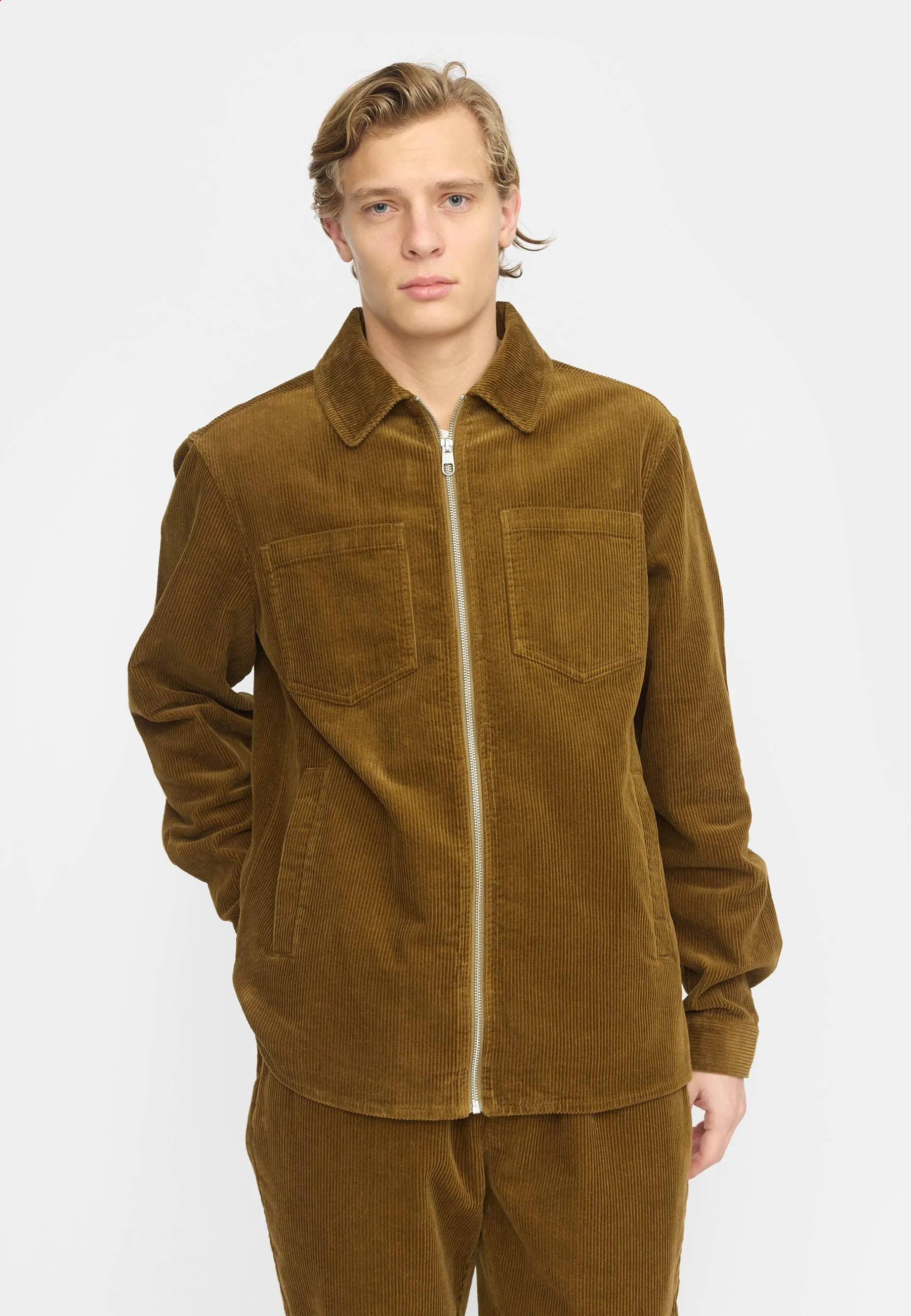 Overshirt w. Zipper / 3970 - Dustbrown sold by Revolution