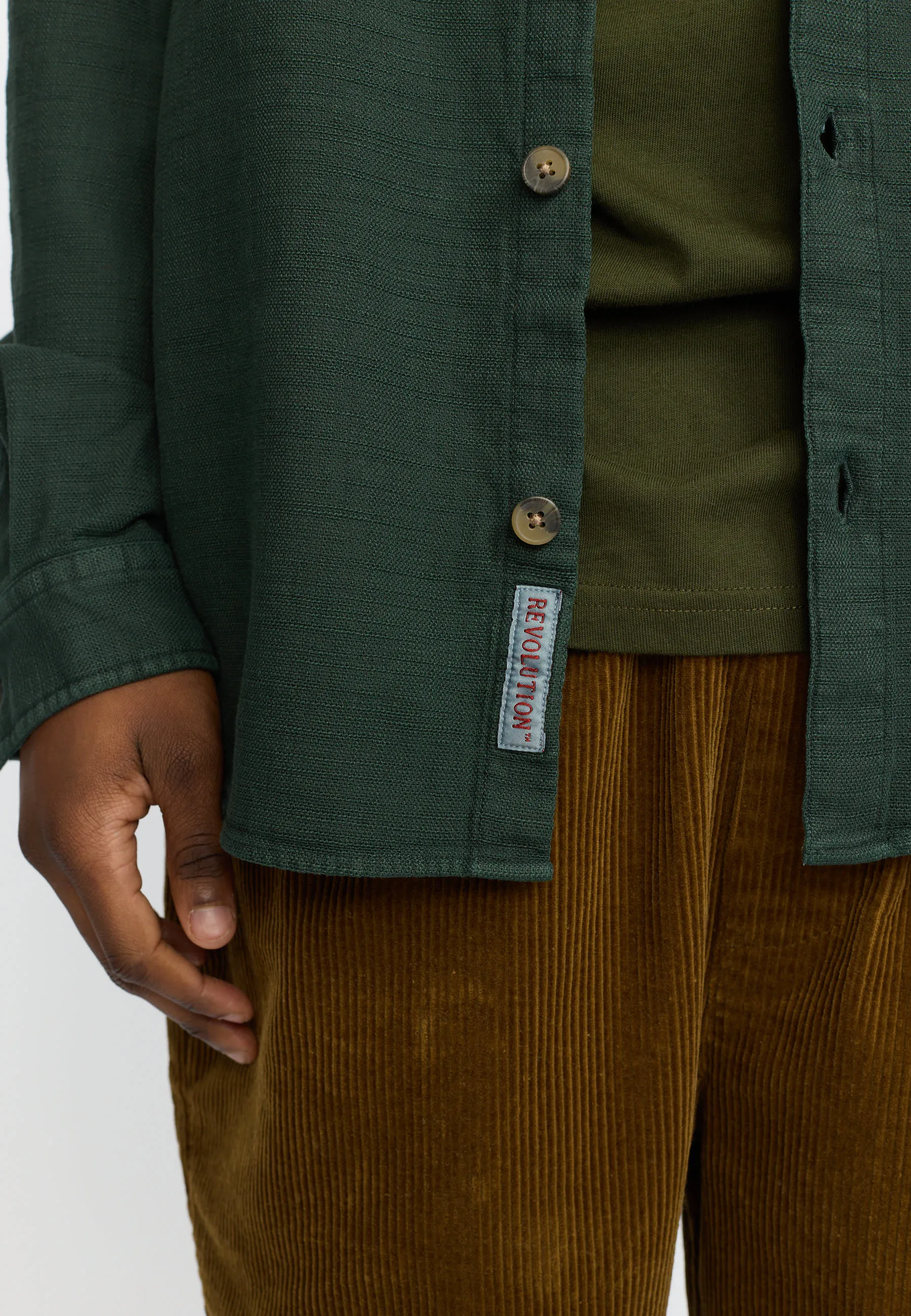 Casual Shirt / 3997 - Darkgreen sold by Revolution product image thumbnail 4