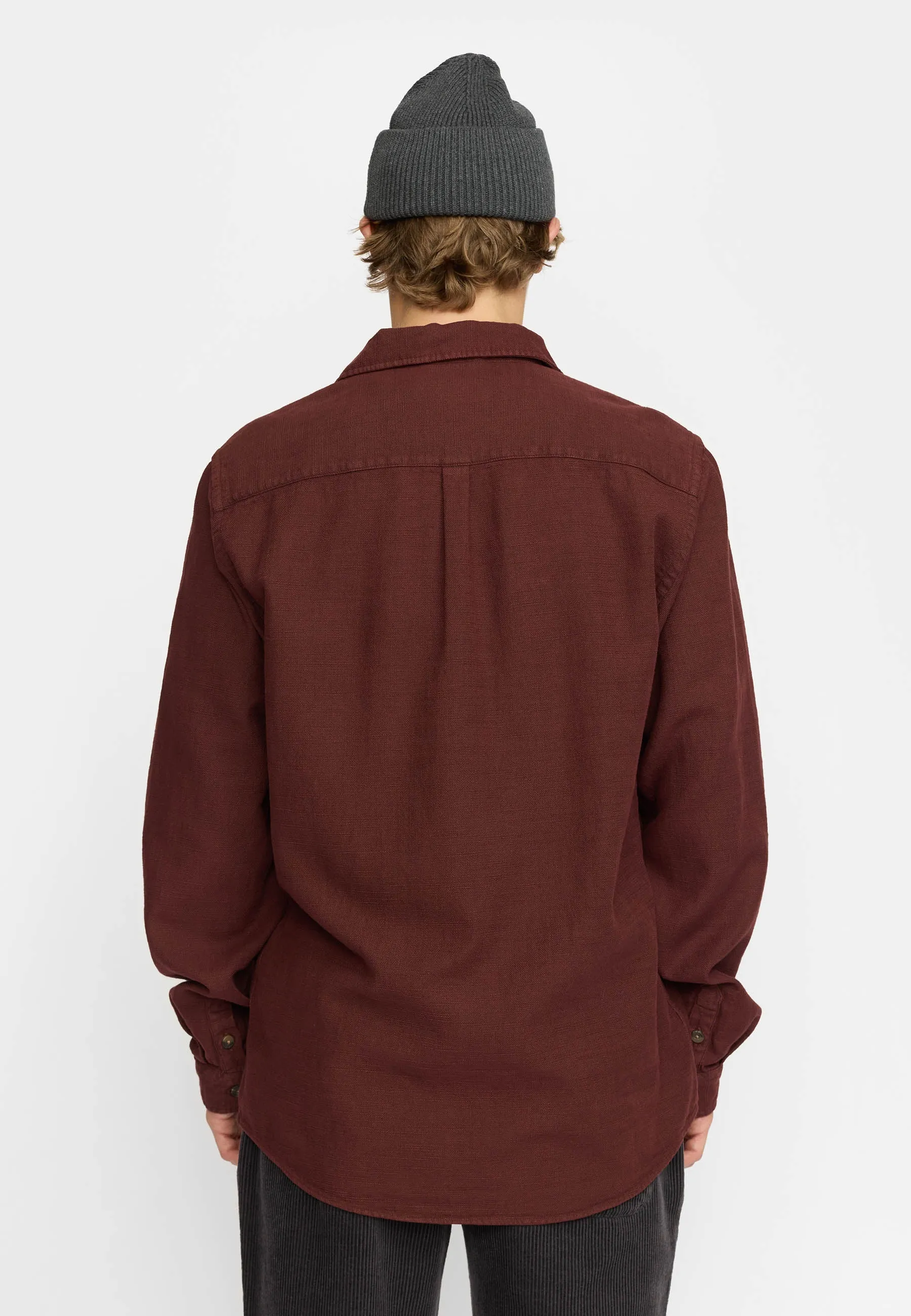 Casual Shirt / 3997 - Burgundy sold by Revolution product image thumbnail 3