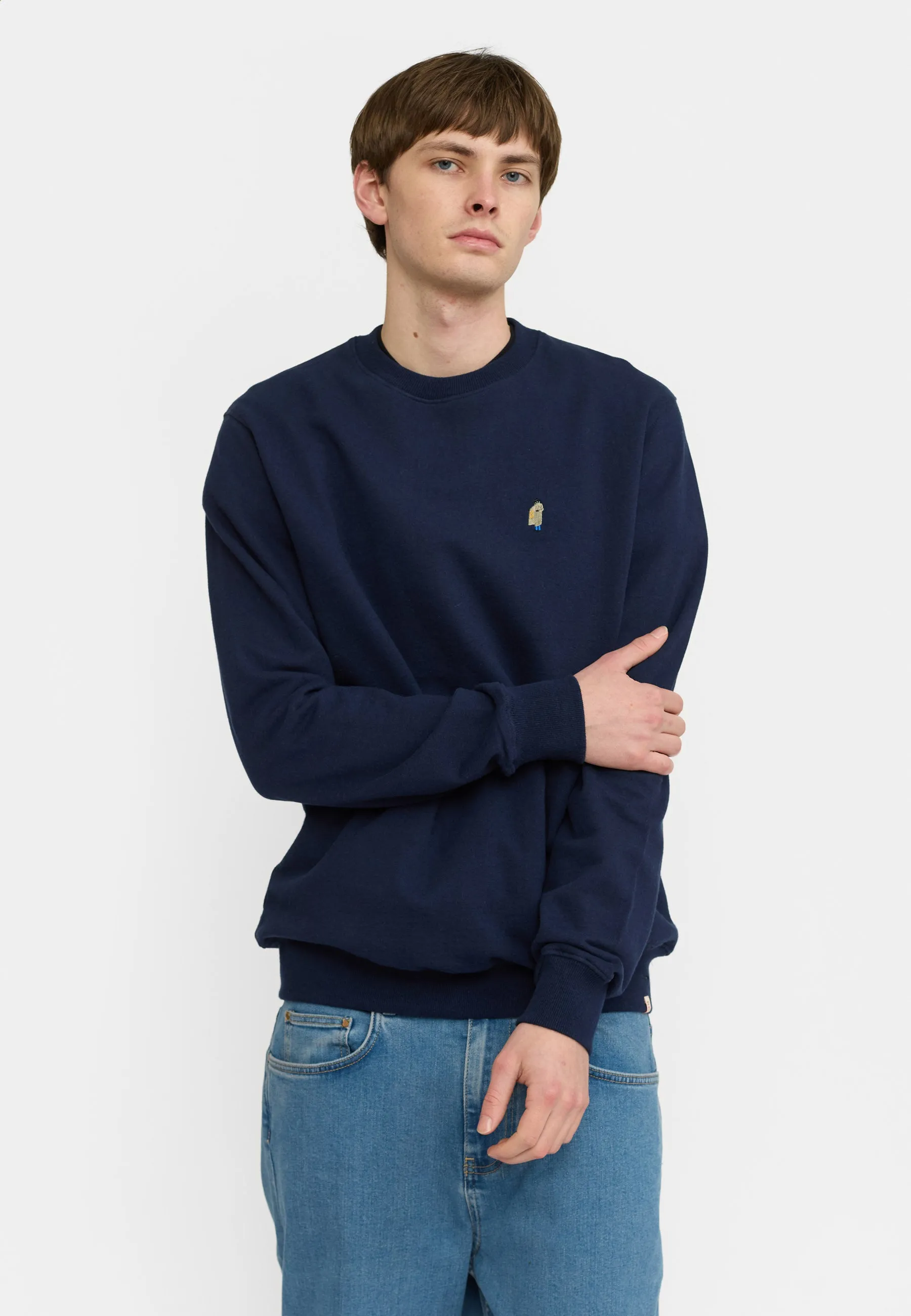 Application Sweatshirt / 2792 DEA - Navy-melange sold by Revolution product image thumbnail 3