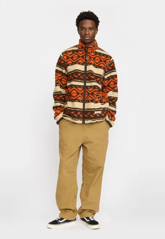 Printed Teddy Jacket / 7021 - Orange sold by Revolution