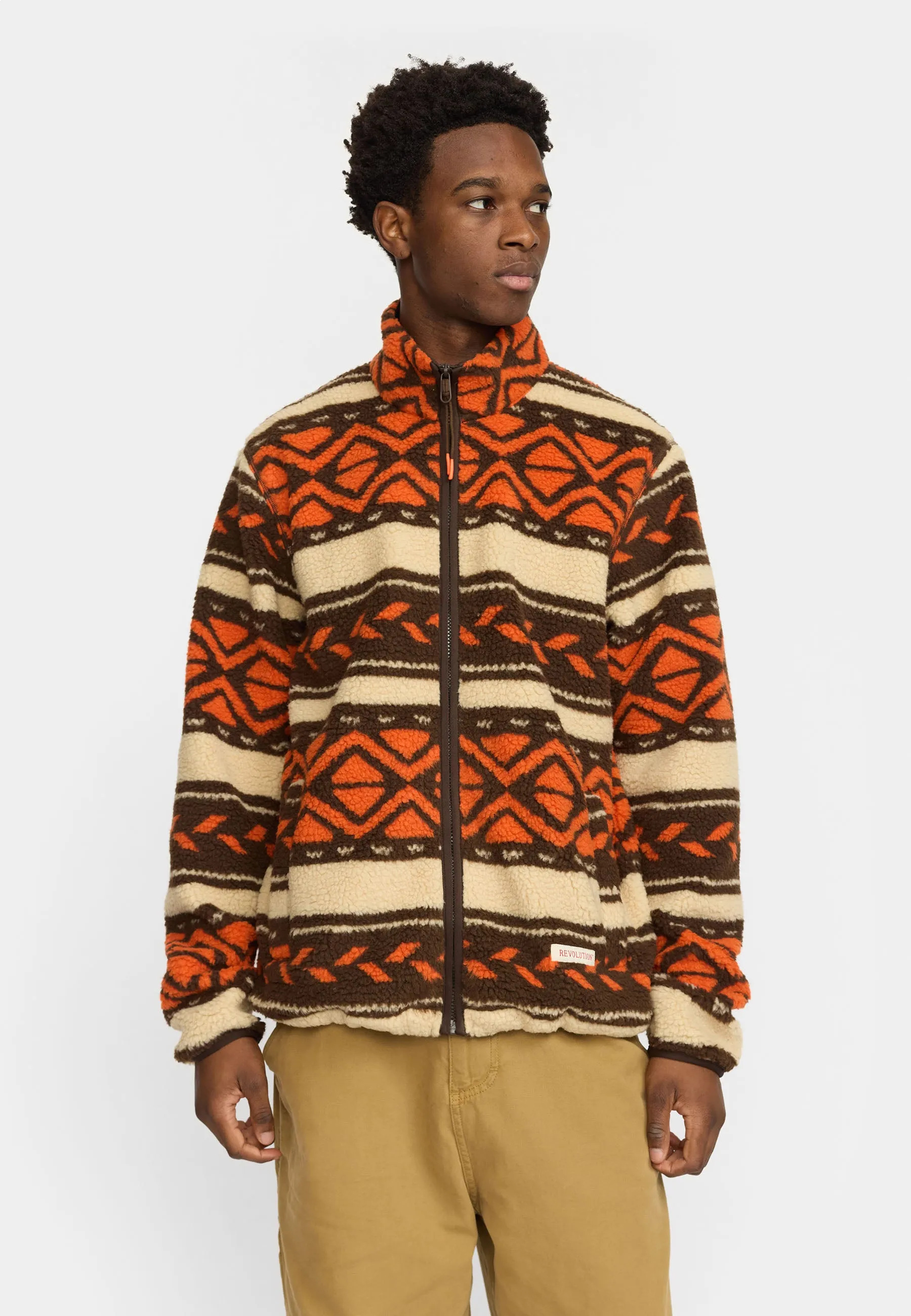 Printed Teddy Jacket / 7021 - Orange sold by Revolution product image thumbnail 2