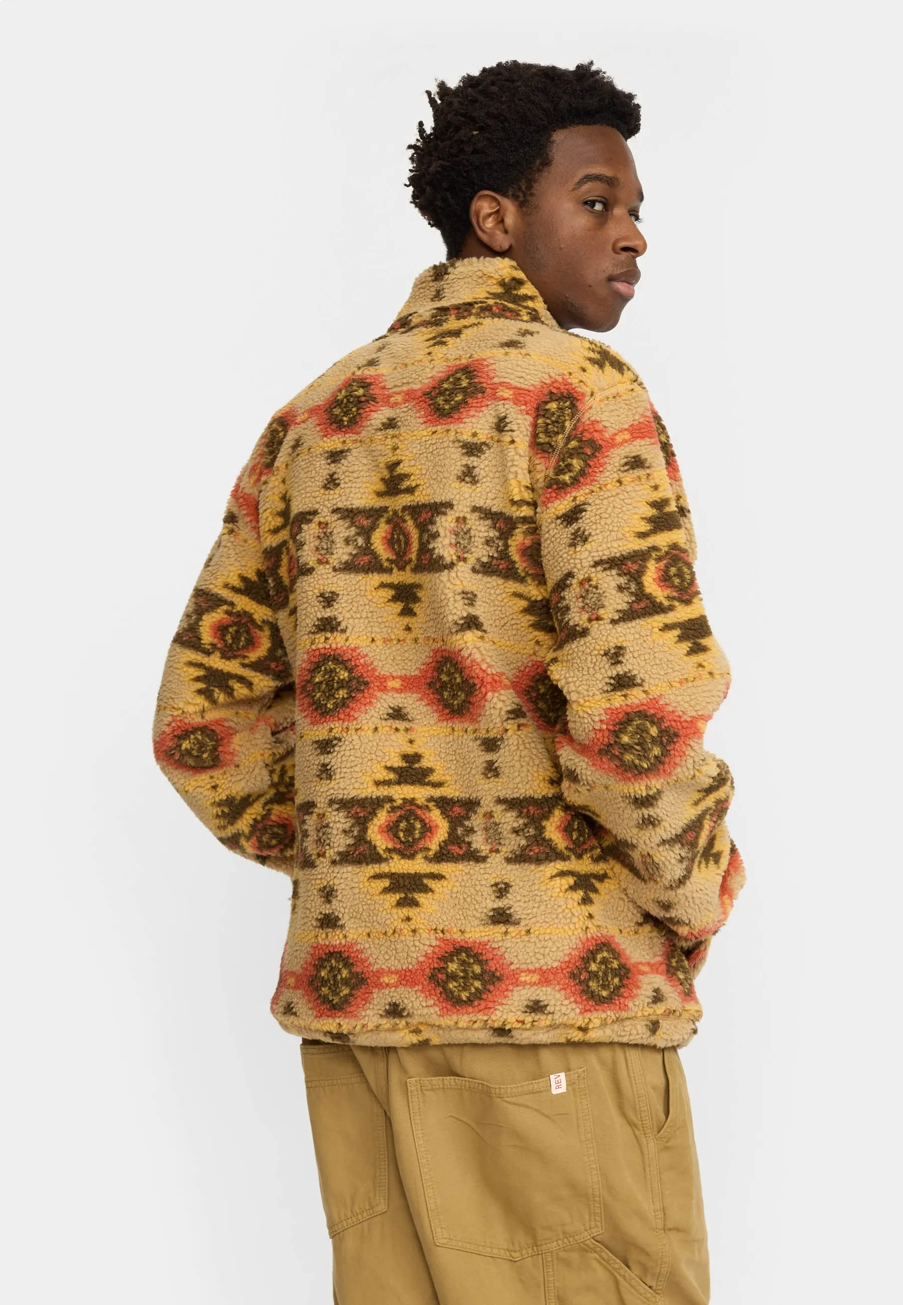 Printed Teddy Jacket / 7020 - Lightbrown sold by Revolution product image thumbnail 5
