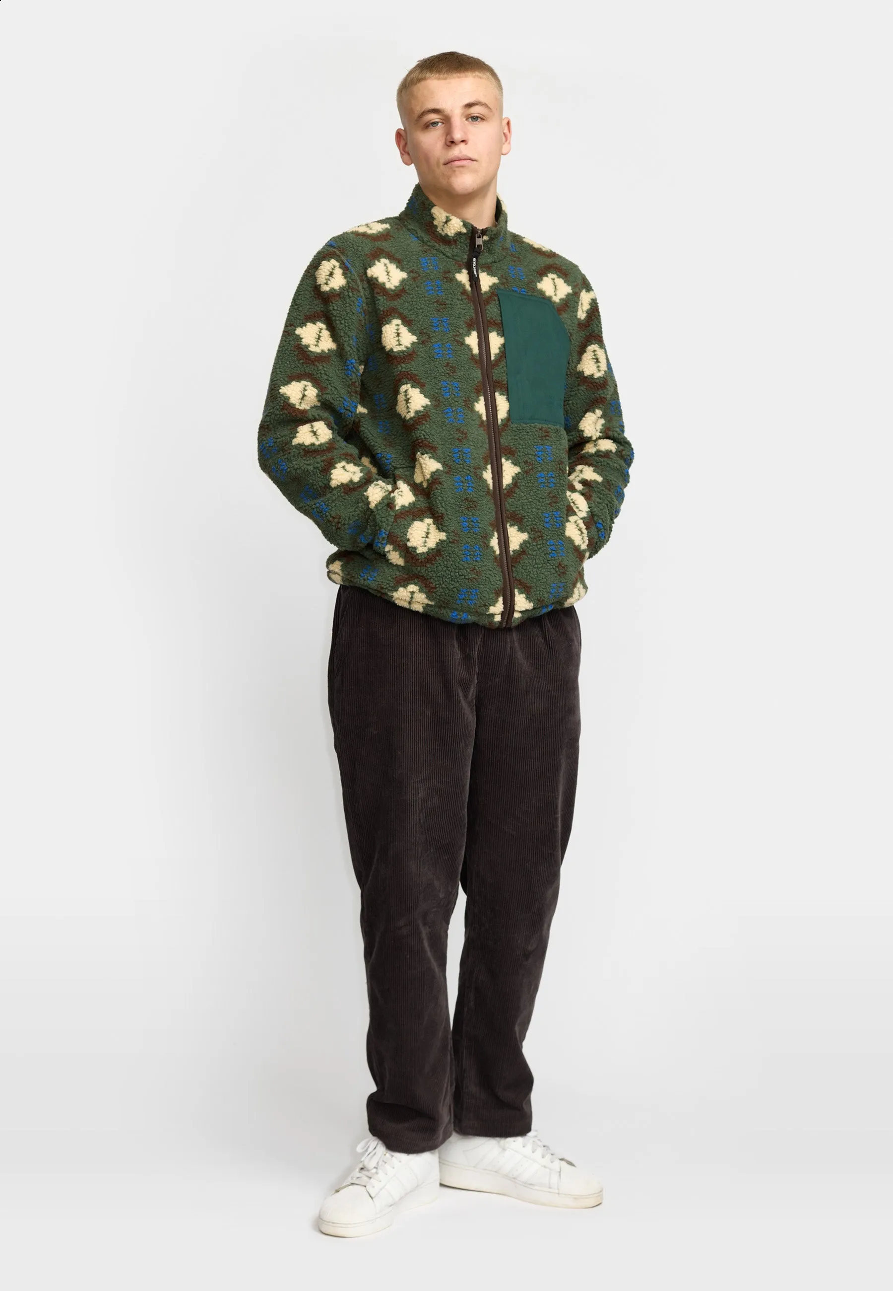 Printed Pocket Teddy / 7019 - Green sold by Revolution