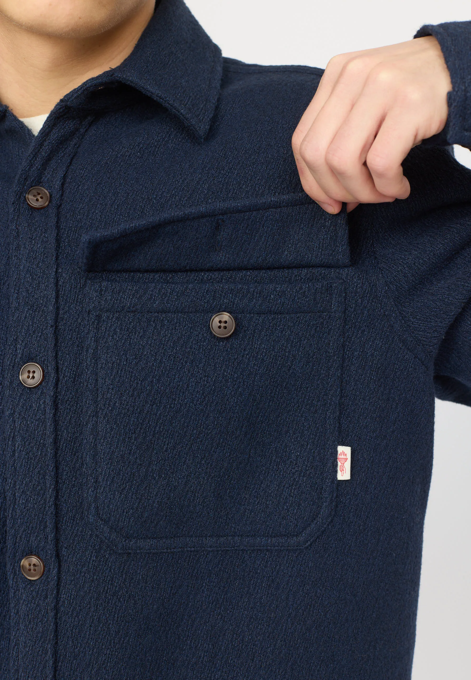 Worker Overshirt / 3216 - Navy sold by Revolution product image thumbnail 4