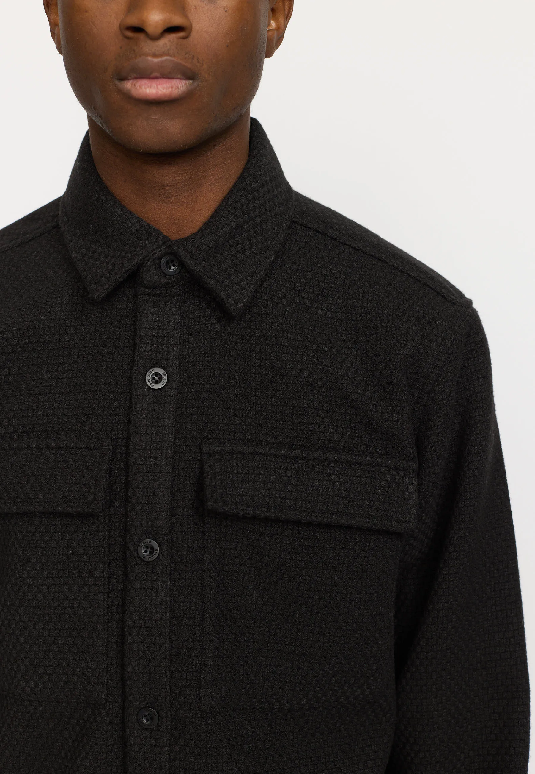 Utility Overshirt / 3215 - Black sold by Revolution product image thumbnail 4