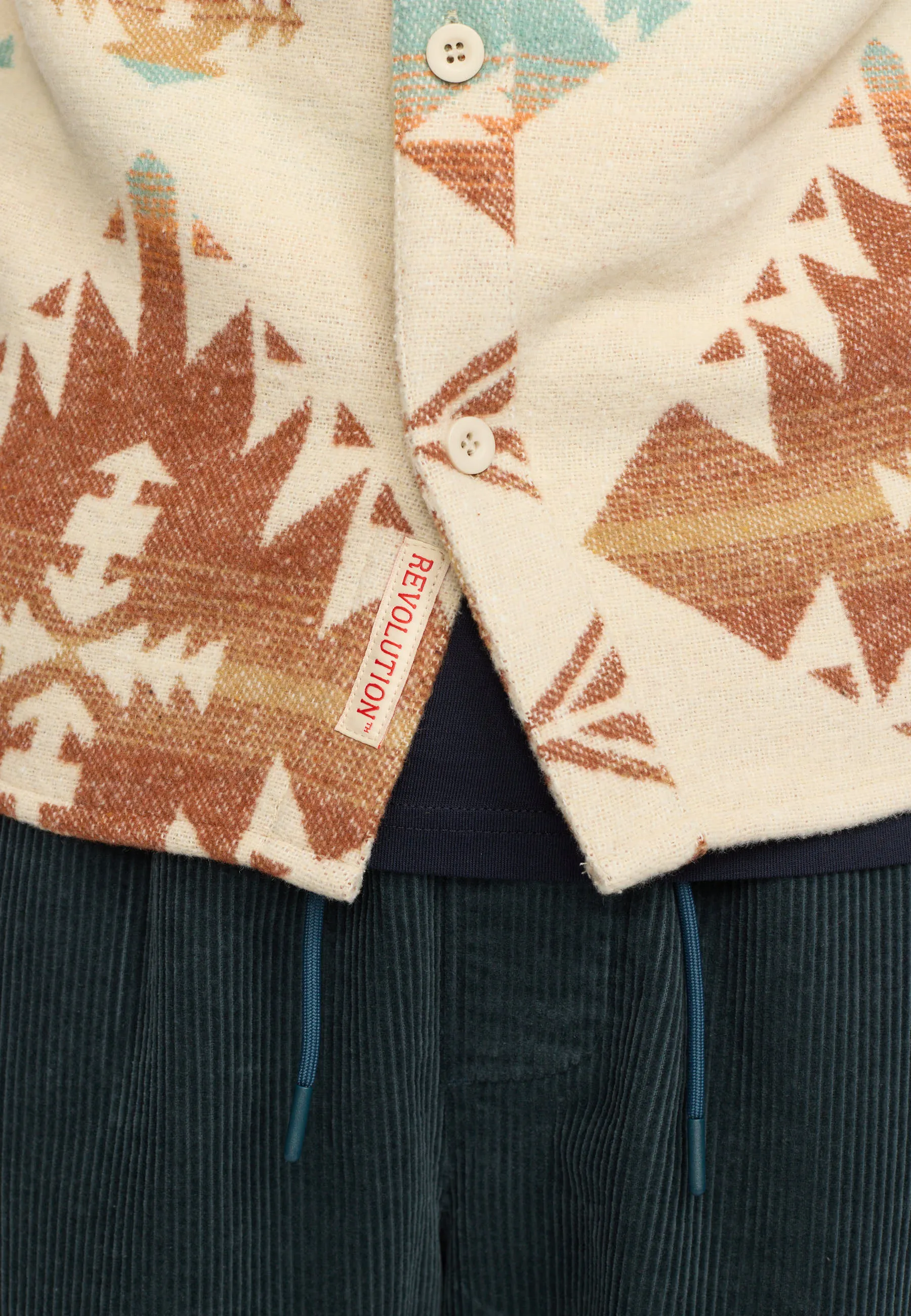 Casual Overshirt / 3207 - Rust sold by Revolution product image thumbnail 5