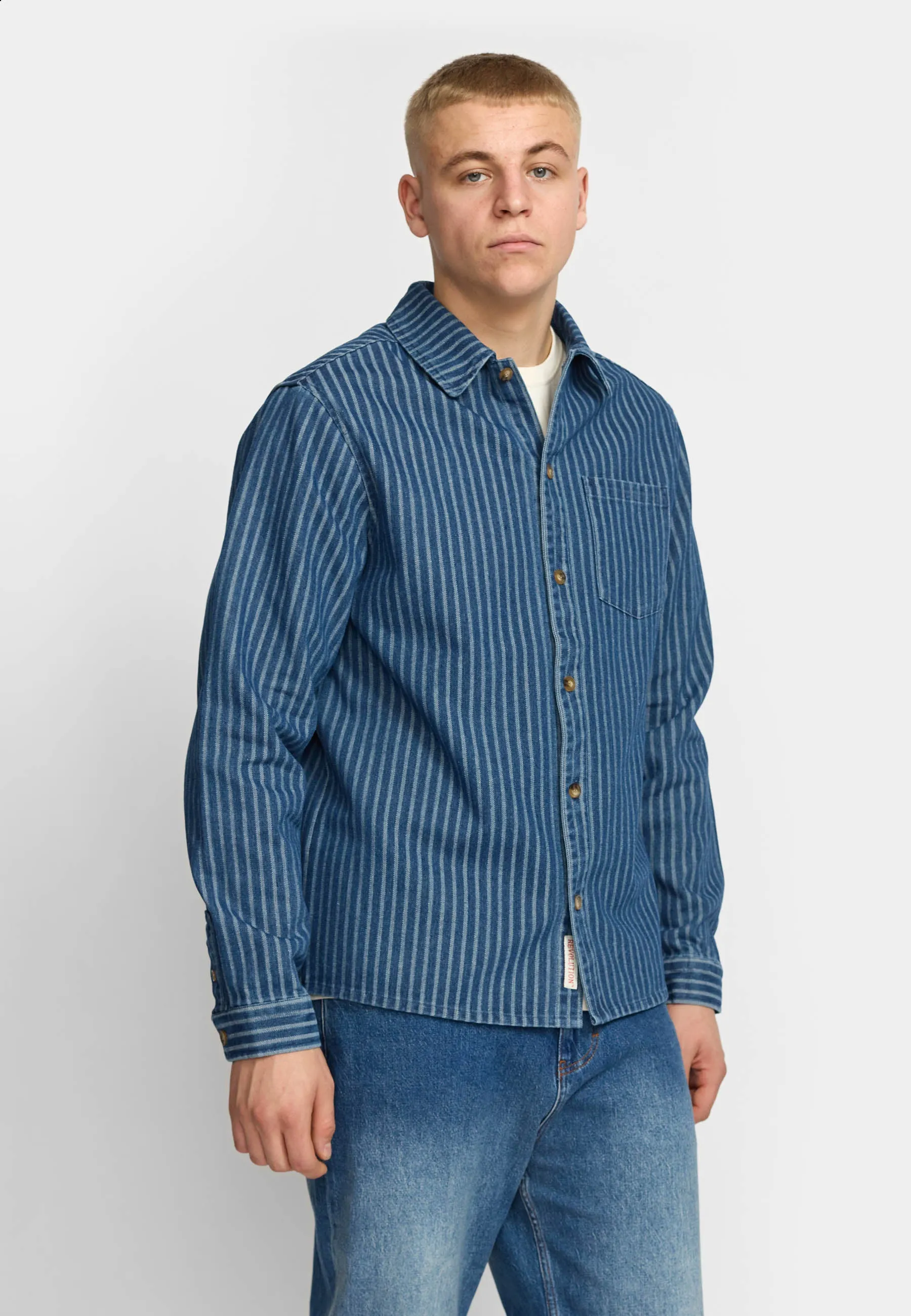 Casual Shirt / 3205 - Blue sold by Revolution
