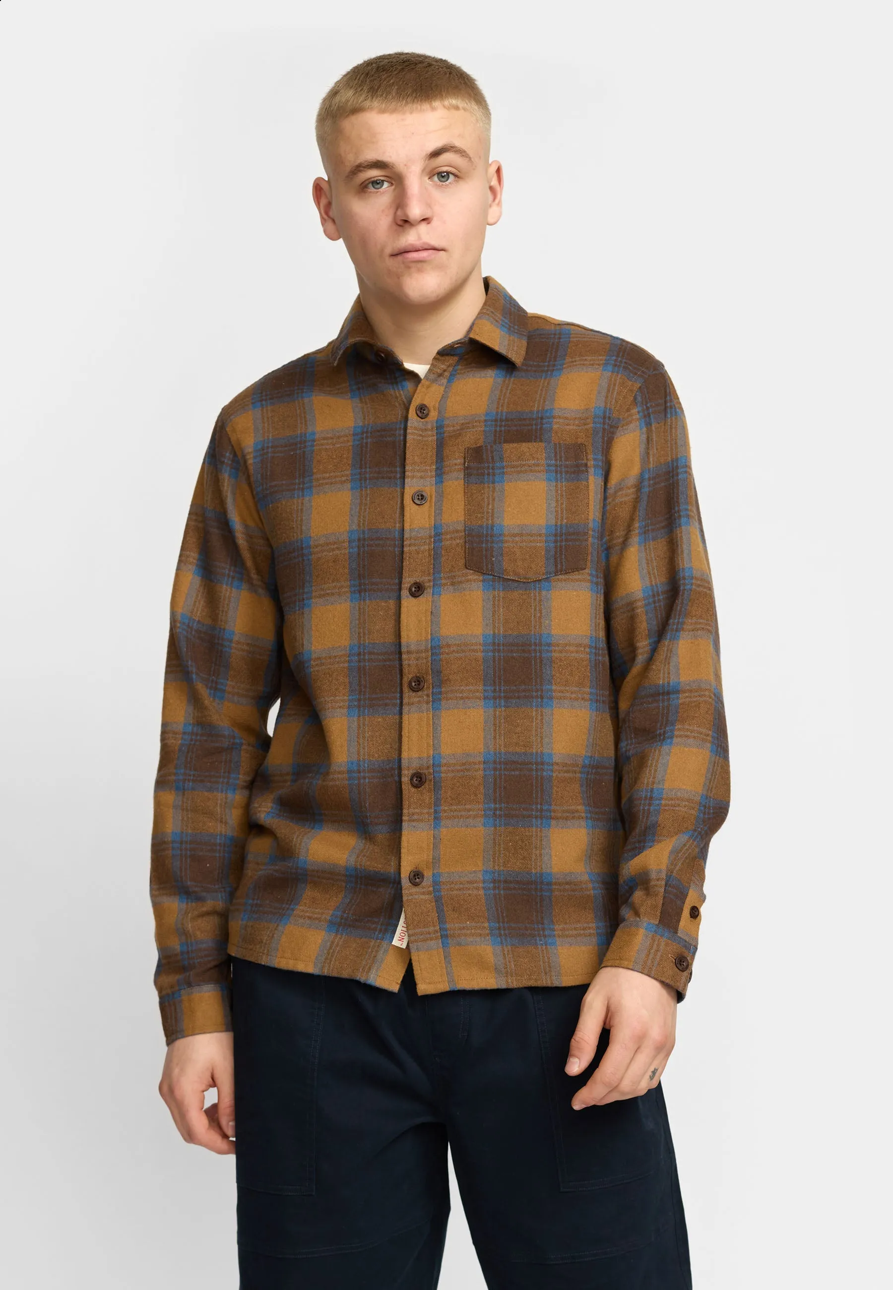 Loose Shirt / 3202 - Brown sold by Revolution