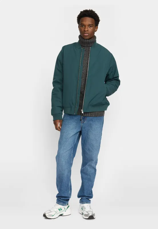 Padded Bomber Jacket / 7877 - Darkgreen sold by Revolution