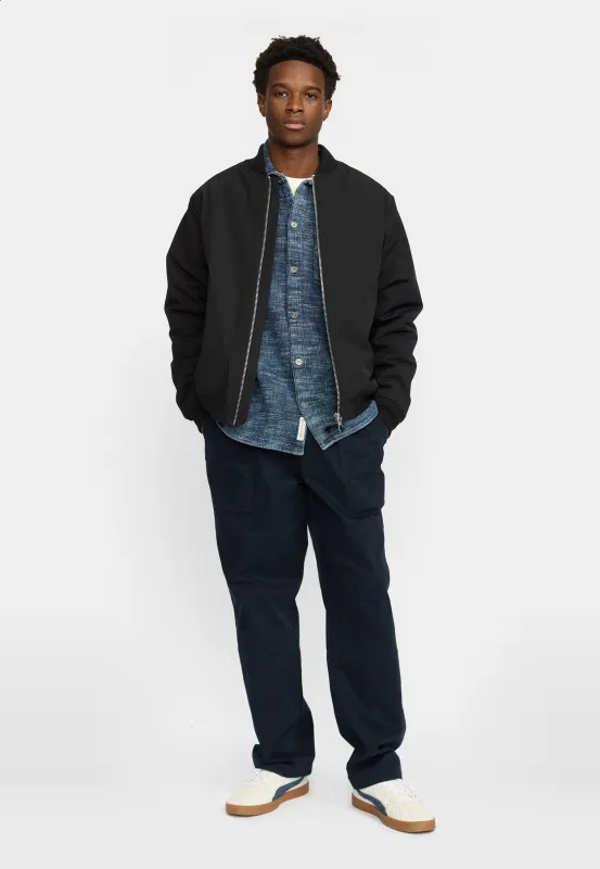 Padded Bomber Jacket / 7877 - Black sold by Revolution