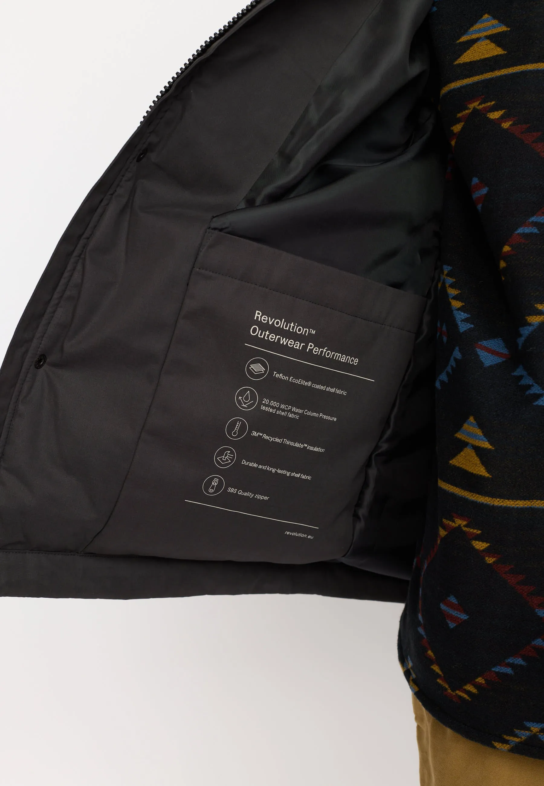 Padded City Jacket / 7851 - Black sold by Revolution product image thumbnail 5