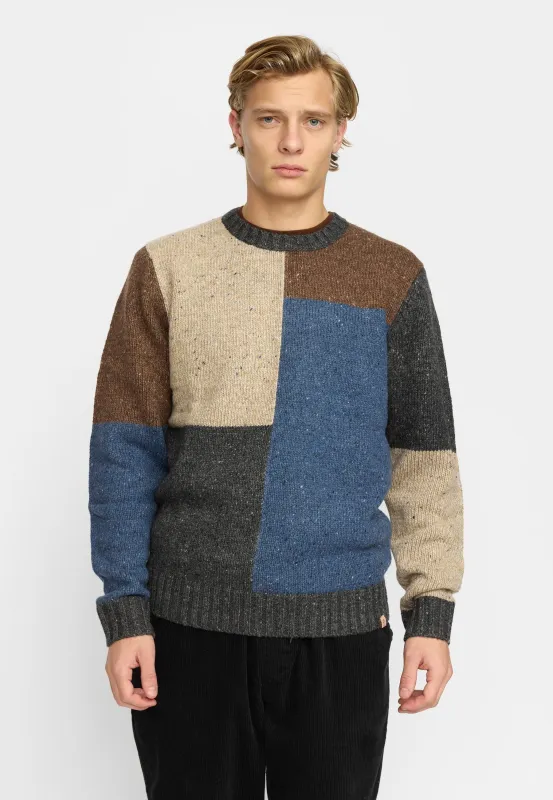 Knit Sweater / 6607 - Blue sold by Revolution