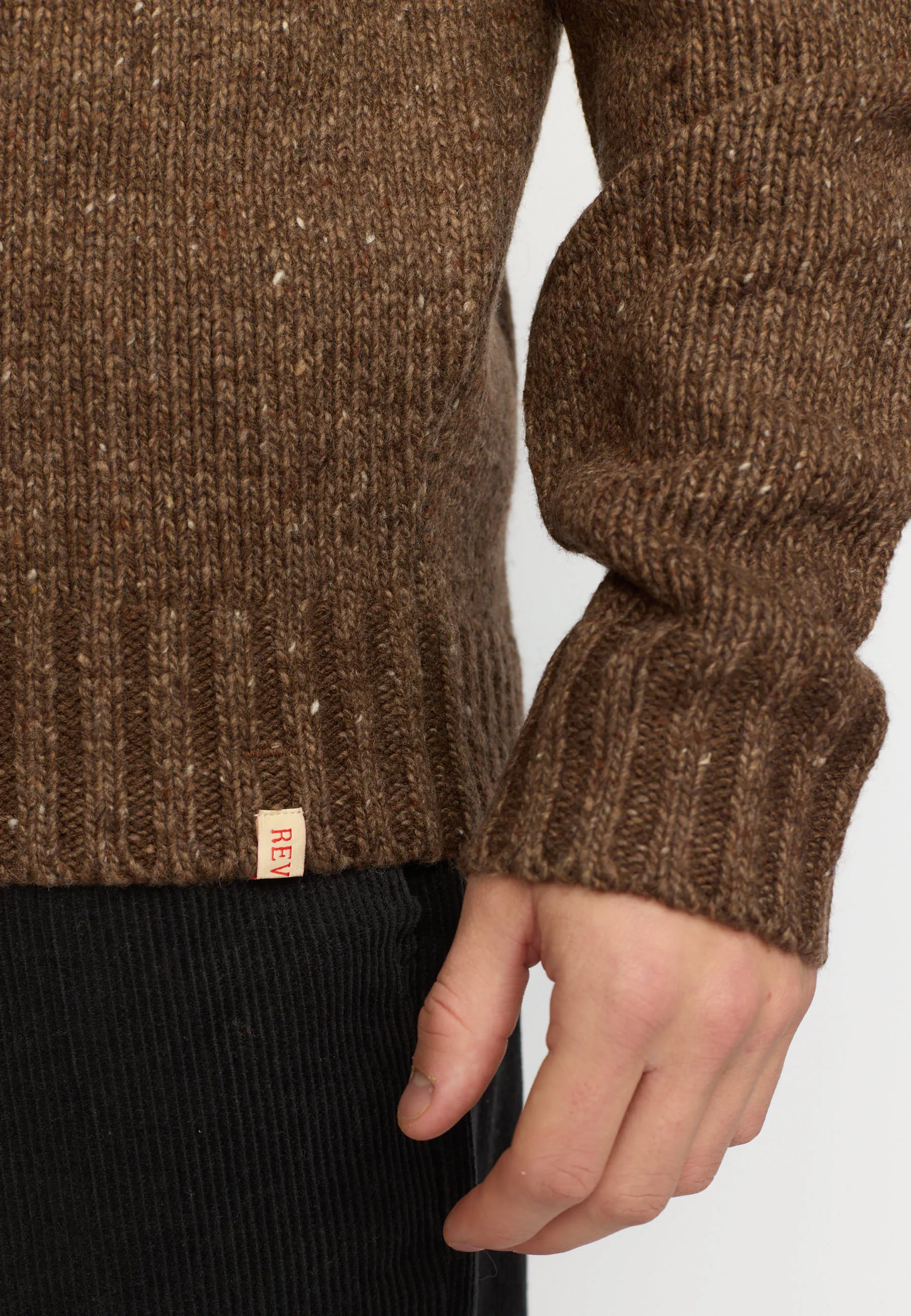 Knit Sweater / 6538 - Brown sold by Revolution product image thumbnail 5