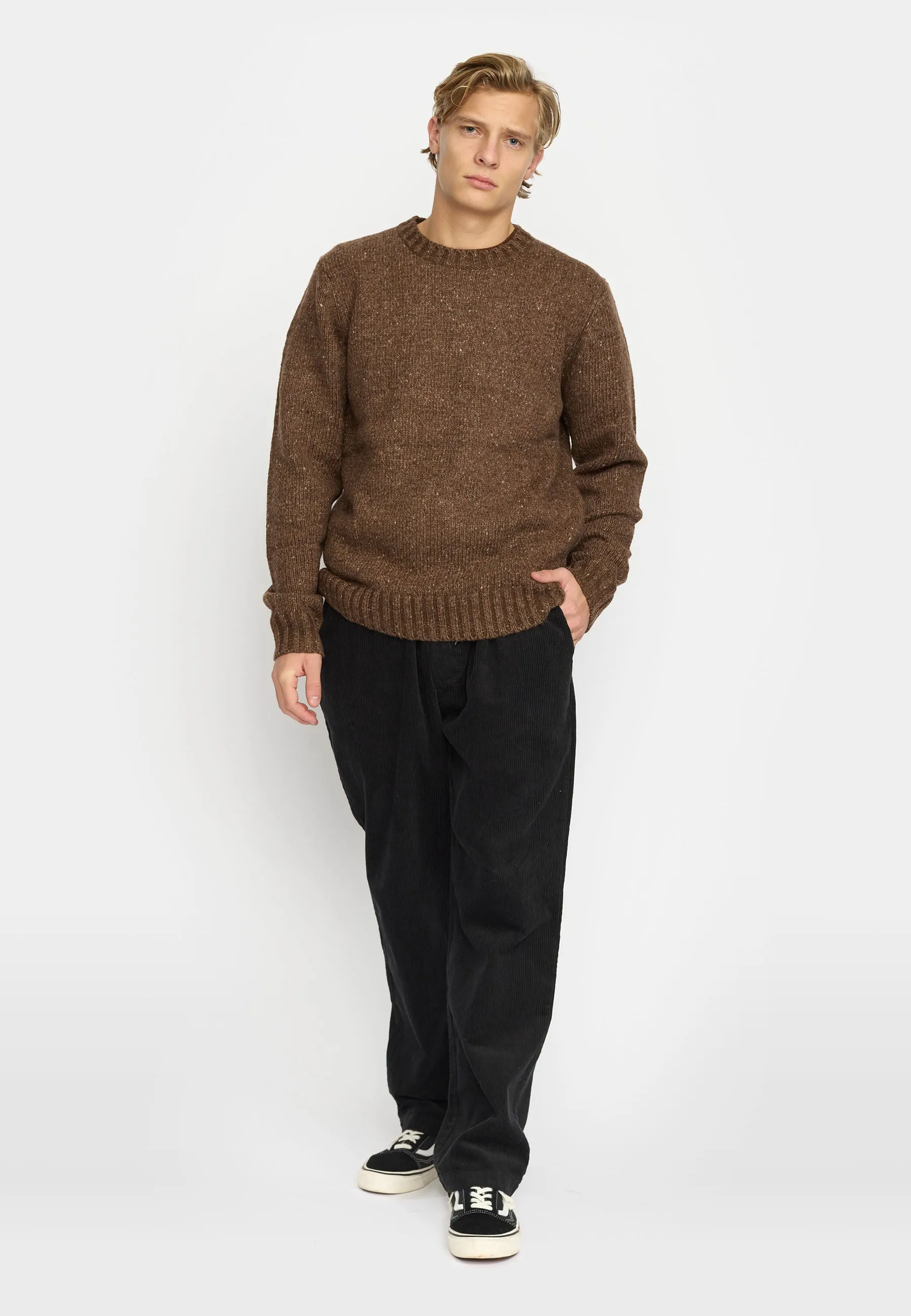 Knit Sweater / 6538 - Brown sold by Revolution product image thumbnail 2