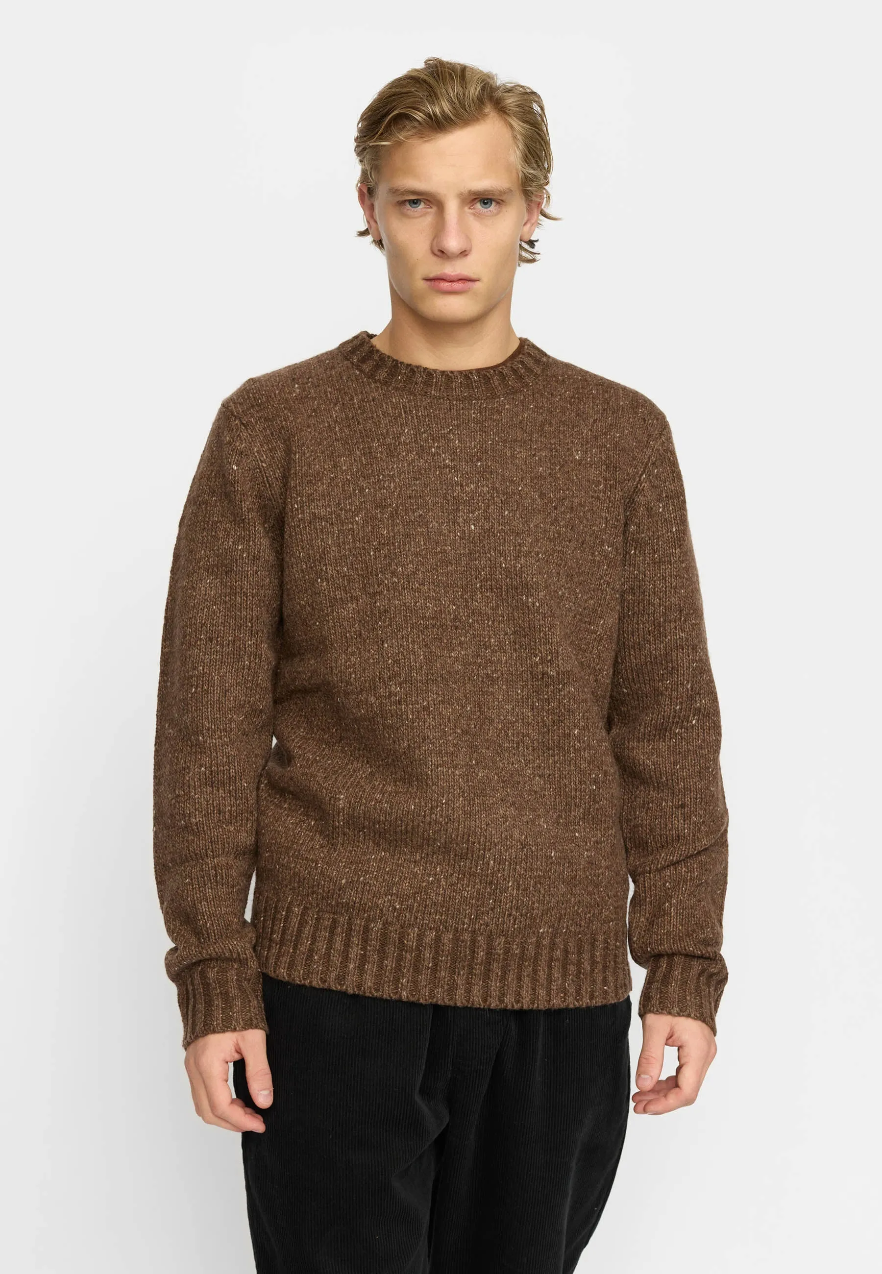 Knit Sweater / 6538 - Brown sold by Revolution