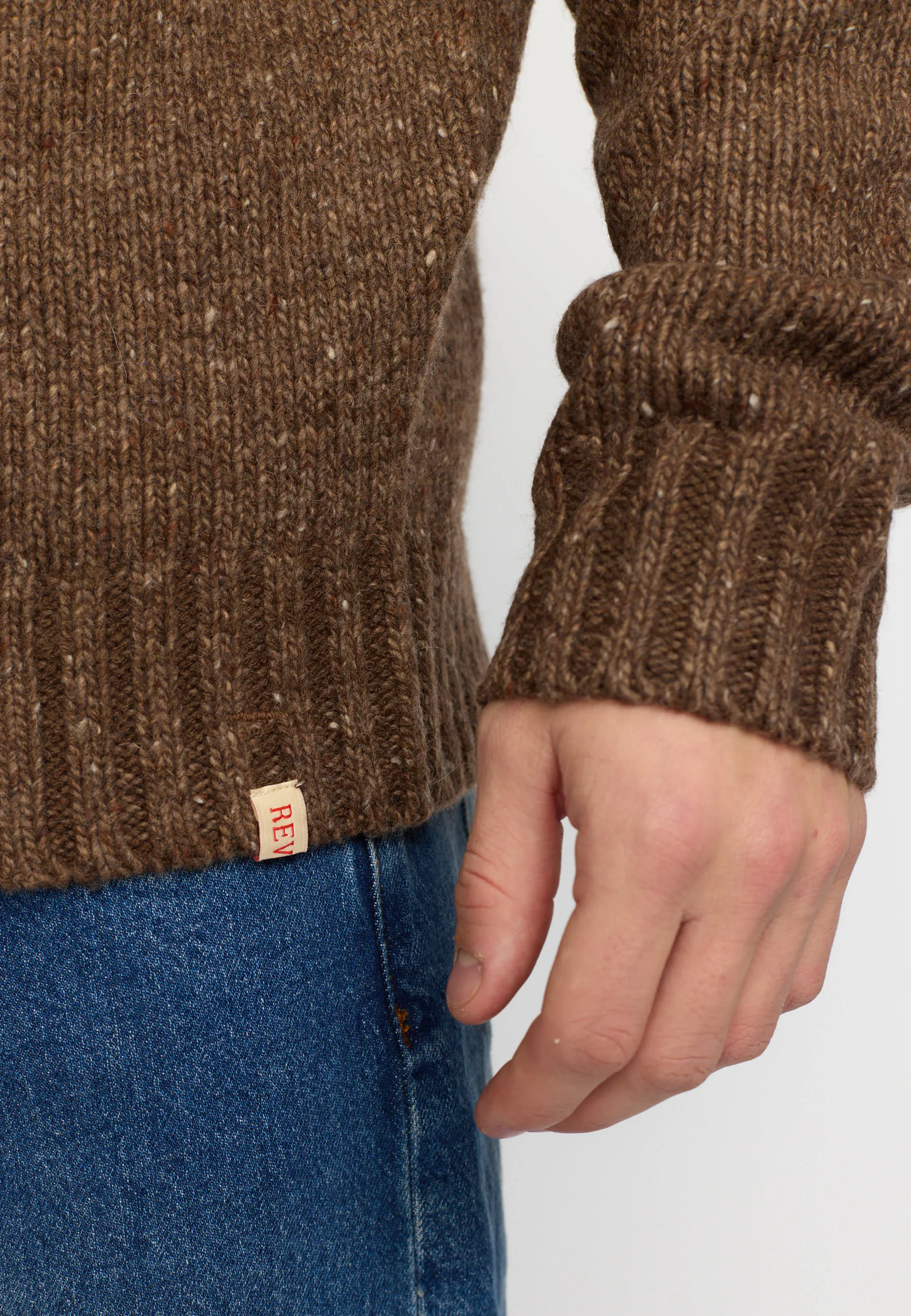 High-neck Sweather / 6568 - Brown sold by Revolution product image thumbnail 5