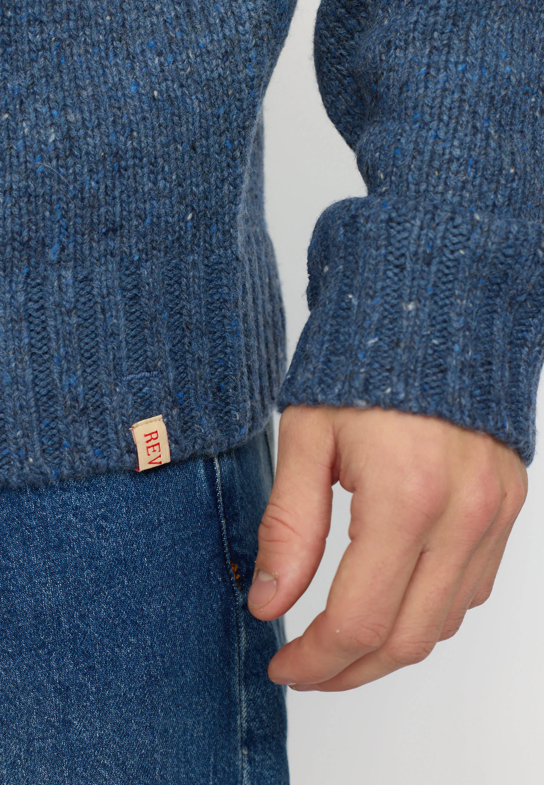 High-neck Sweather / 6568 - Blue sold by Revolution product image thumbnail 5