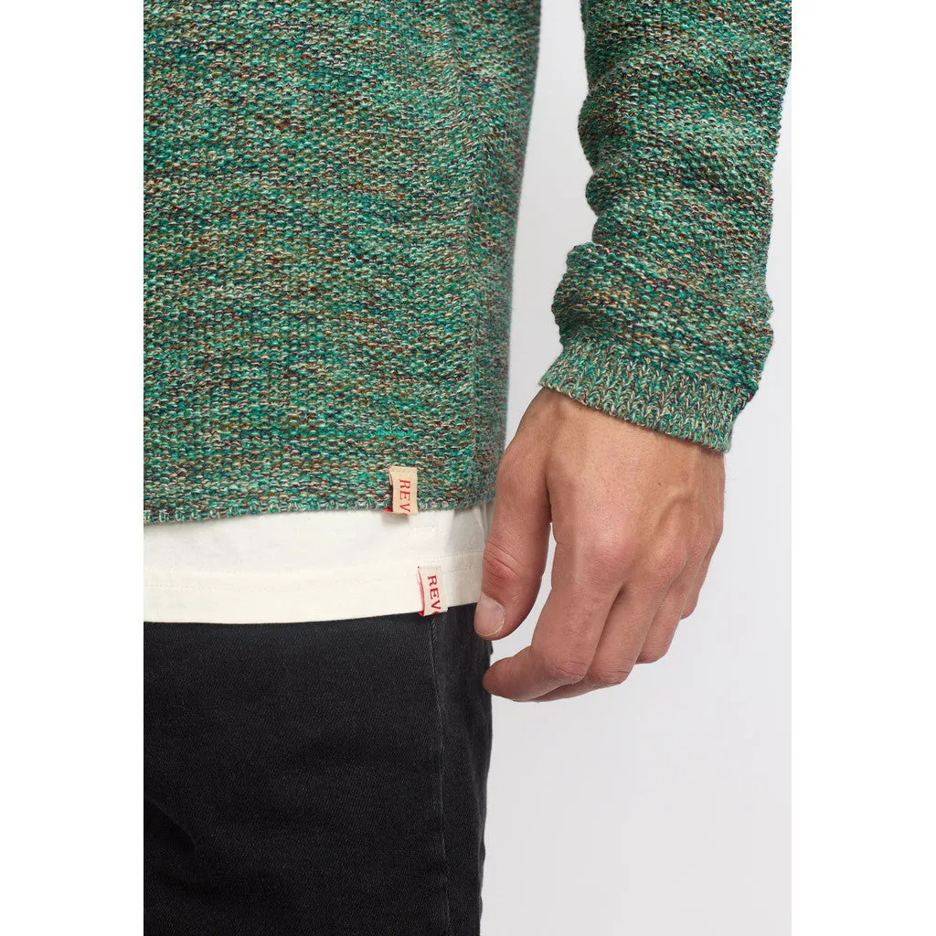 Knit Sweater / 6009 - Green-mix sold by Revolution product image thumbnail 4