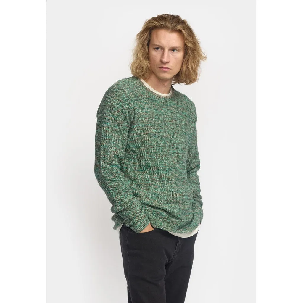 Knit Sweater / 6009 - Green-mix sold by Revolution