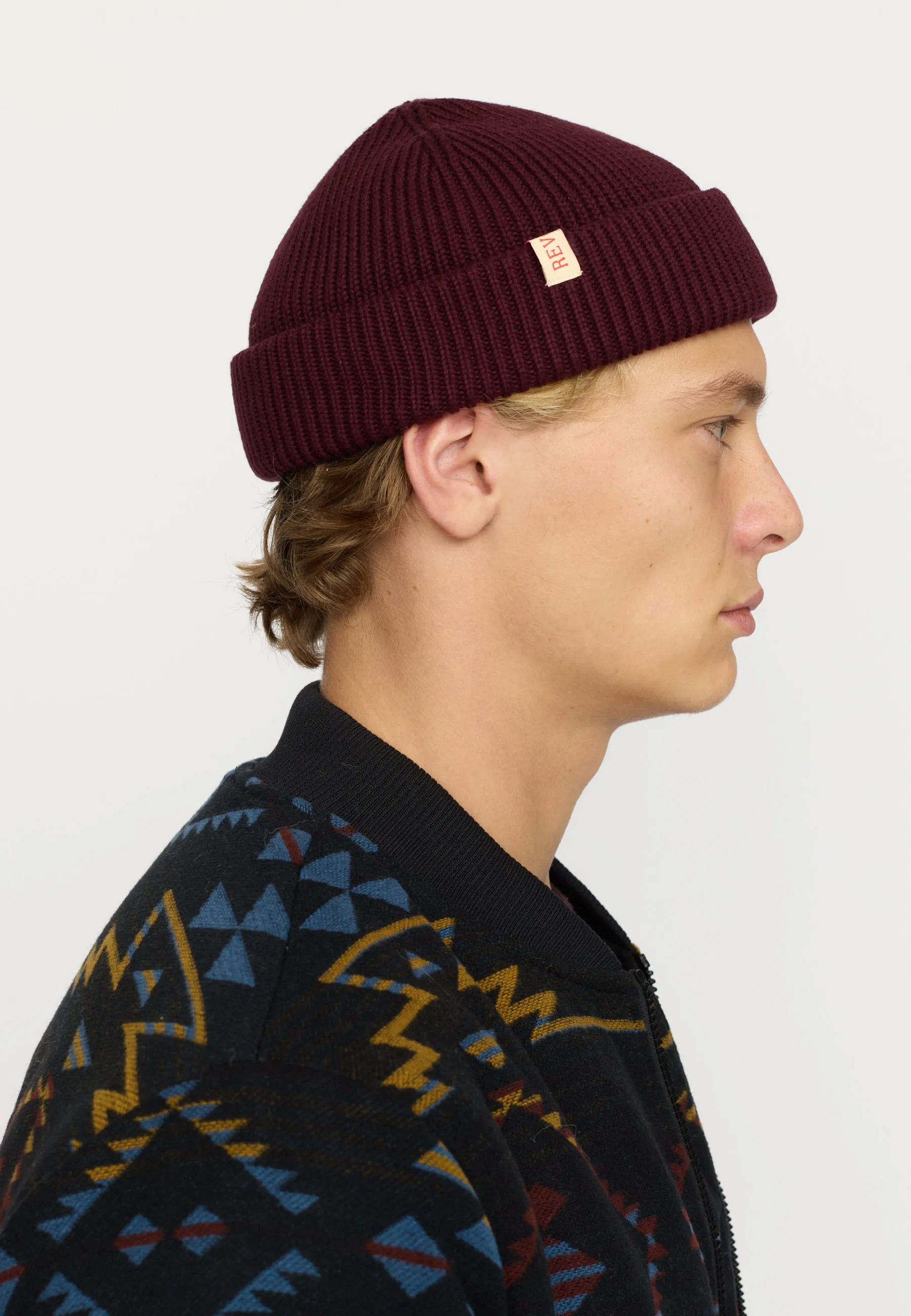 Fisherman Beanie / 9324 - Burgundy sold by Revolution product image thumbnail 4