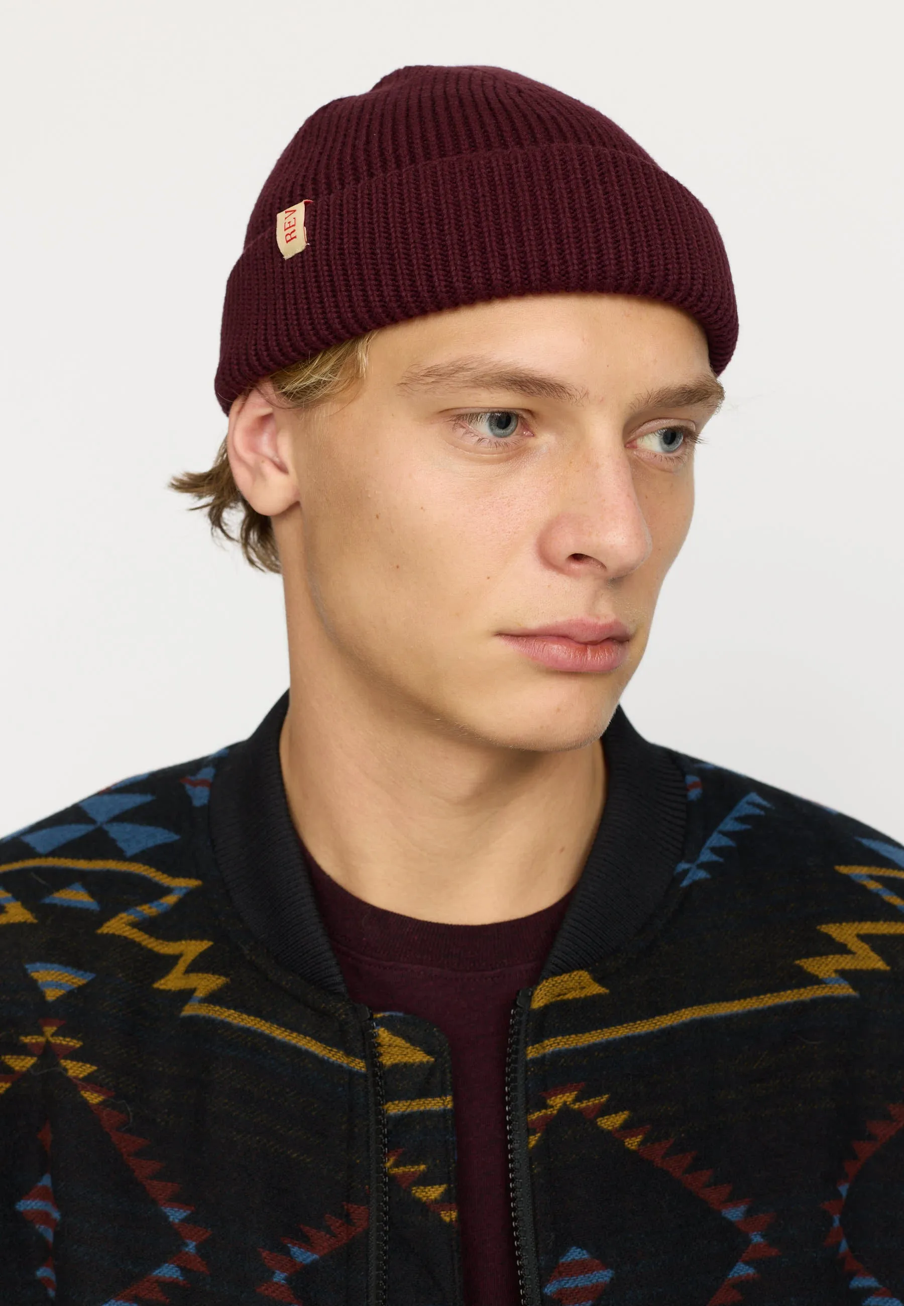 Fisherman Beanie / 9324 - Burgundy sold by Revolution product image thumbnail 3