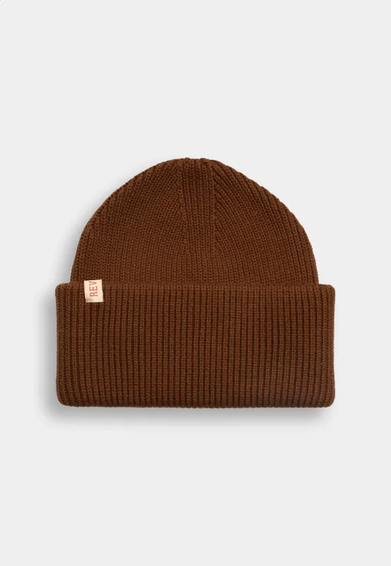 Big Fold Up Beanie / 9320 - Brown sold by Revolution