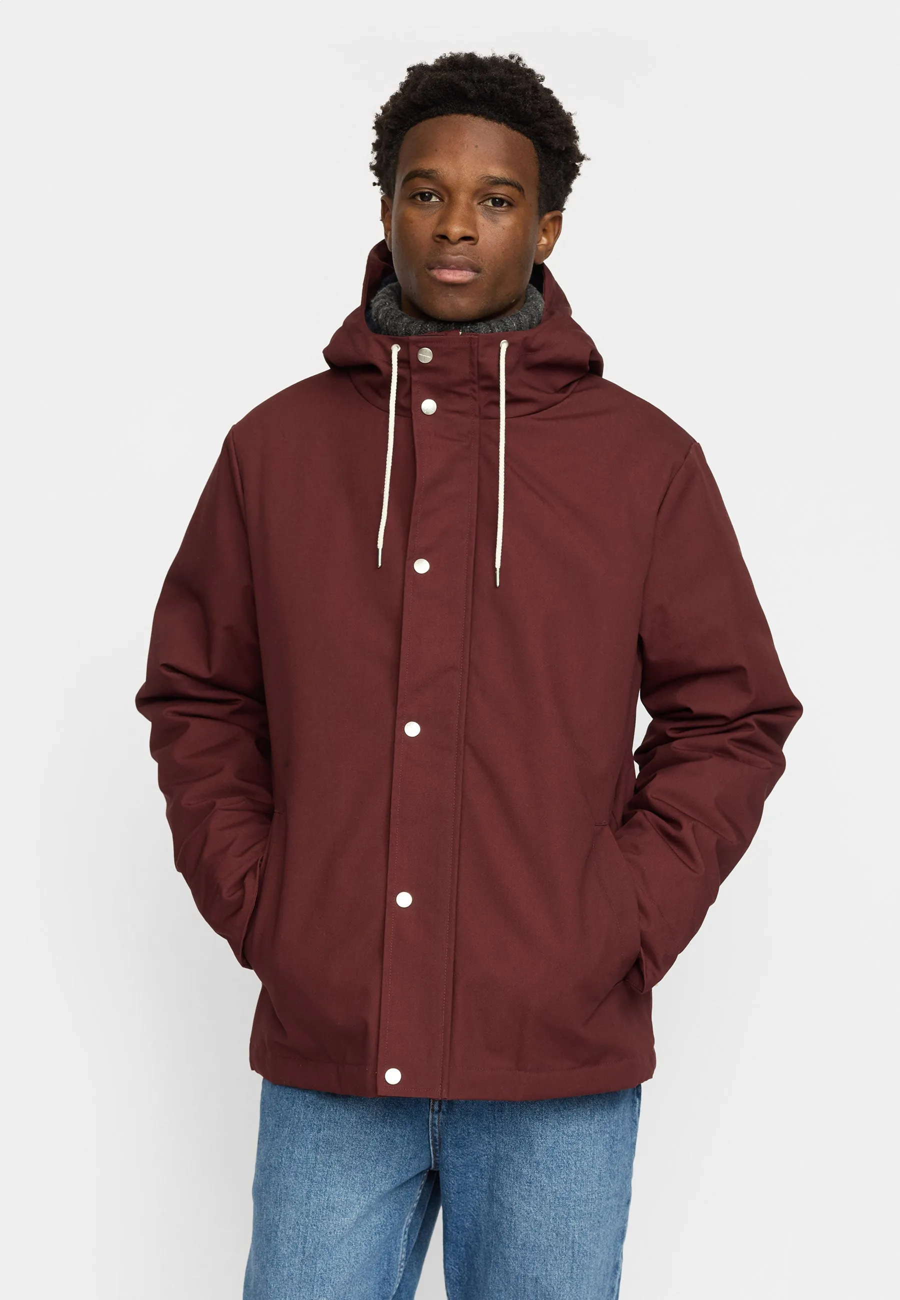 Hooded Jacket / 7311 - Burgundy sold by Revolution product image thumbnail 2