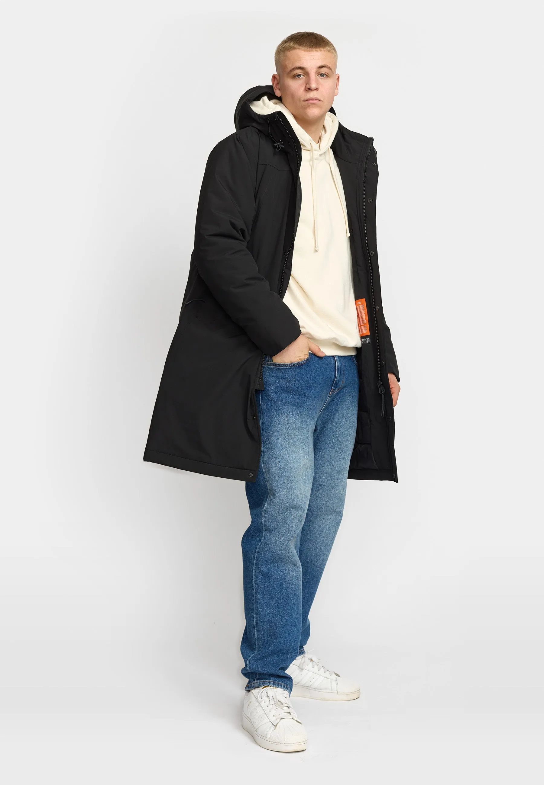Padded Tech Coat / 7873 - Black sold by Revolution product image thumbnail 2