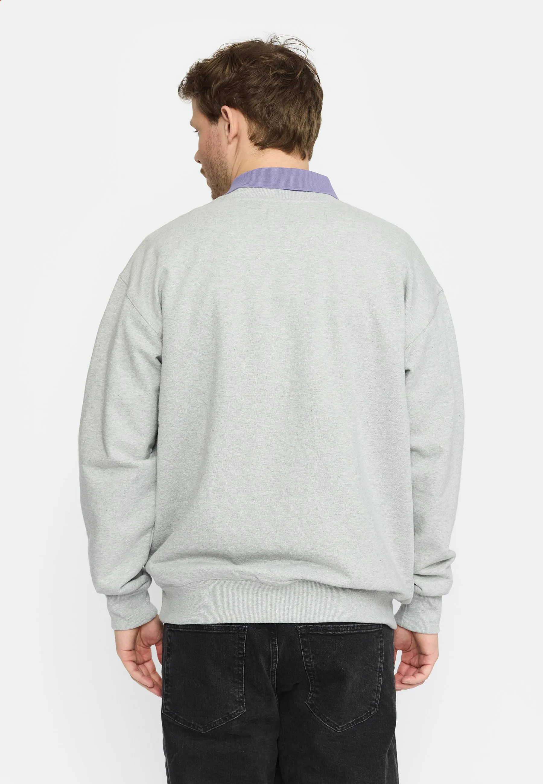 Printed Crewneck / 2802 CHA - Grey-melange sold by Revolution product image thumbnail 5