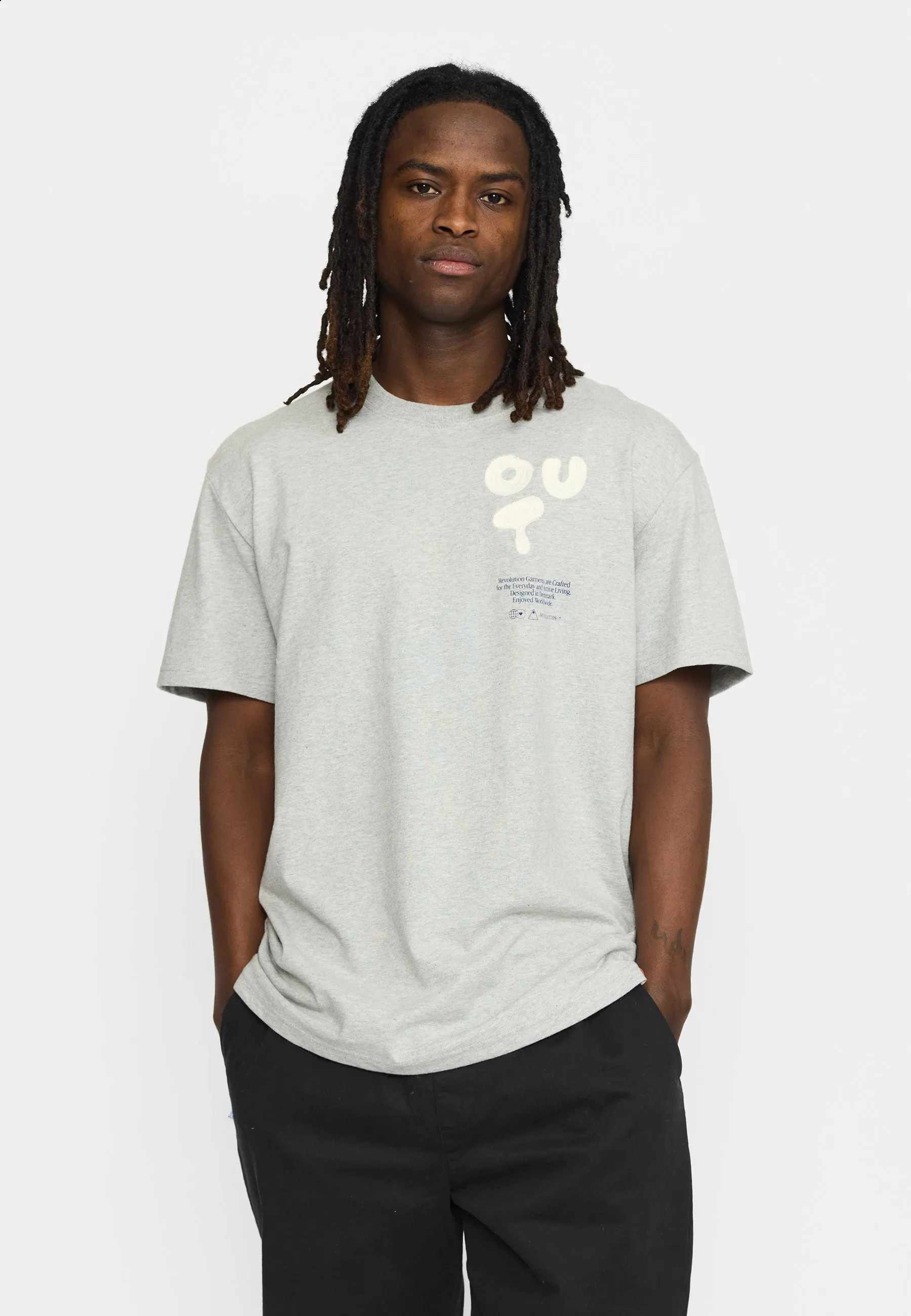 Application T-Shirt / 1436 CHA - Grey-melange sold by Revolution product image thumbnail 4