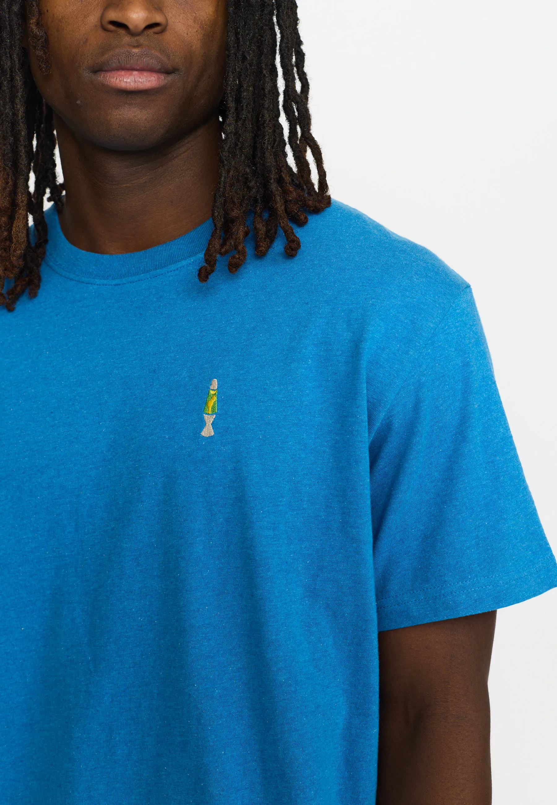 Application T-Shirt / 1433 LAV - Blue-melange sold by Revolution