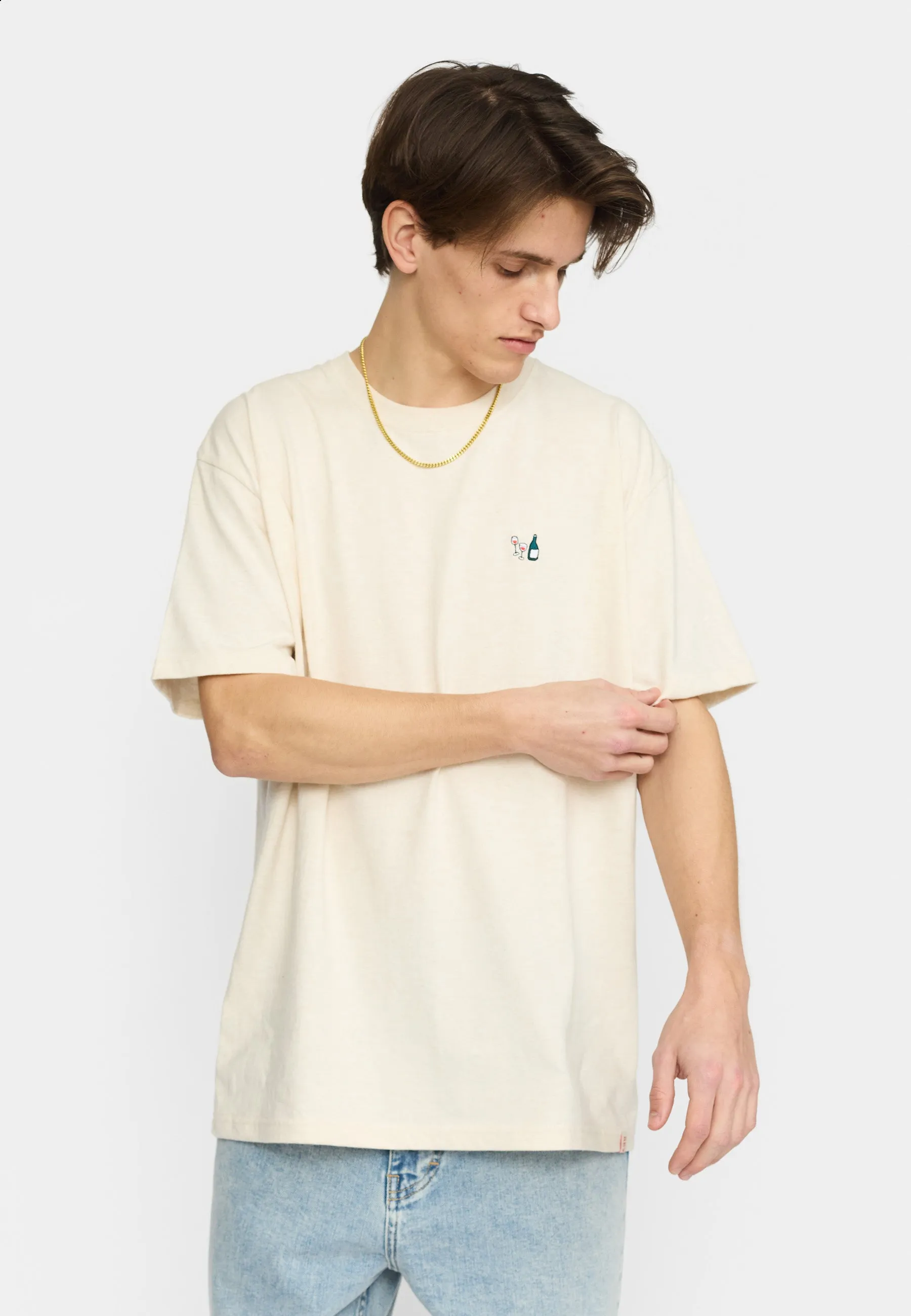 Application T-Shirt / 1433 DAT - Offwhite-melange sold by Revolution product image thumbnail 4