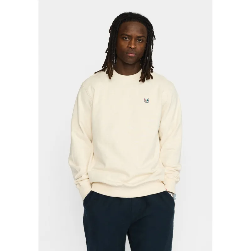 Regular Crewneck / 2801 DAT - Offwhite-melange sold by Revolution