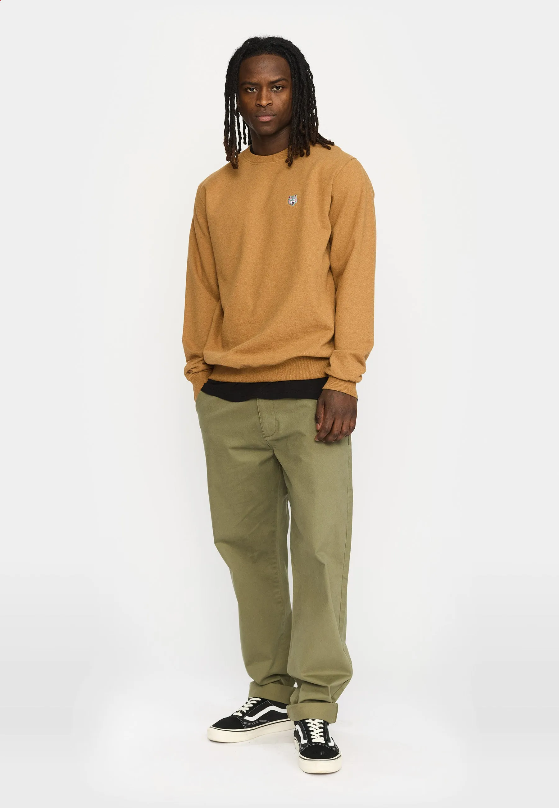 Regular Crewneck / 2801 TIG - Lightbrown sold by Revolution product image thumbnail 3