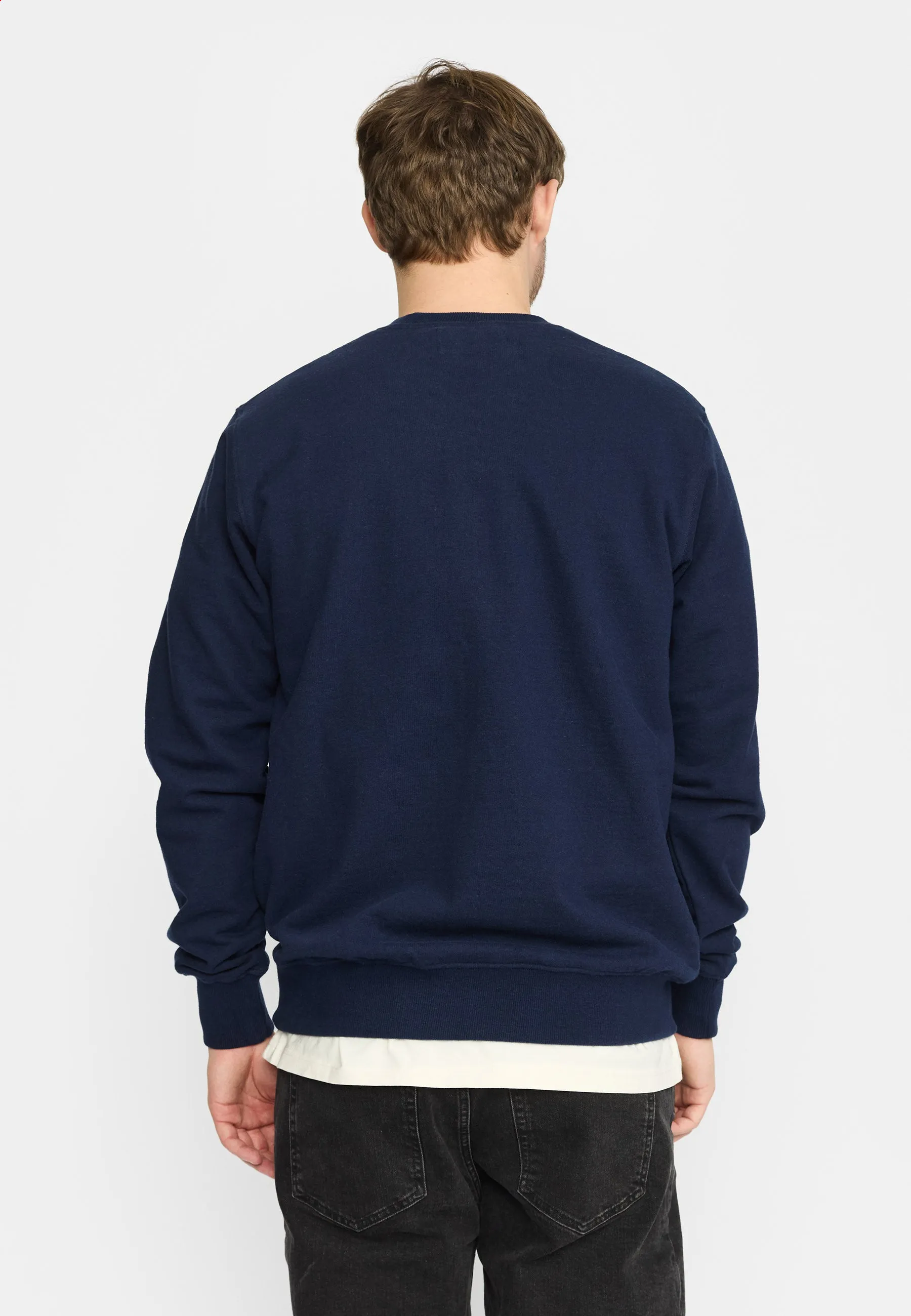 Regular Crewneck / 2801 LAV - Navy-melange sold by Revolution product image thumbnail 5