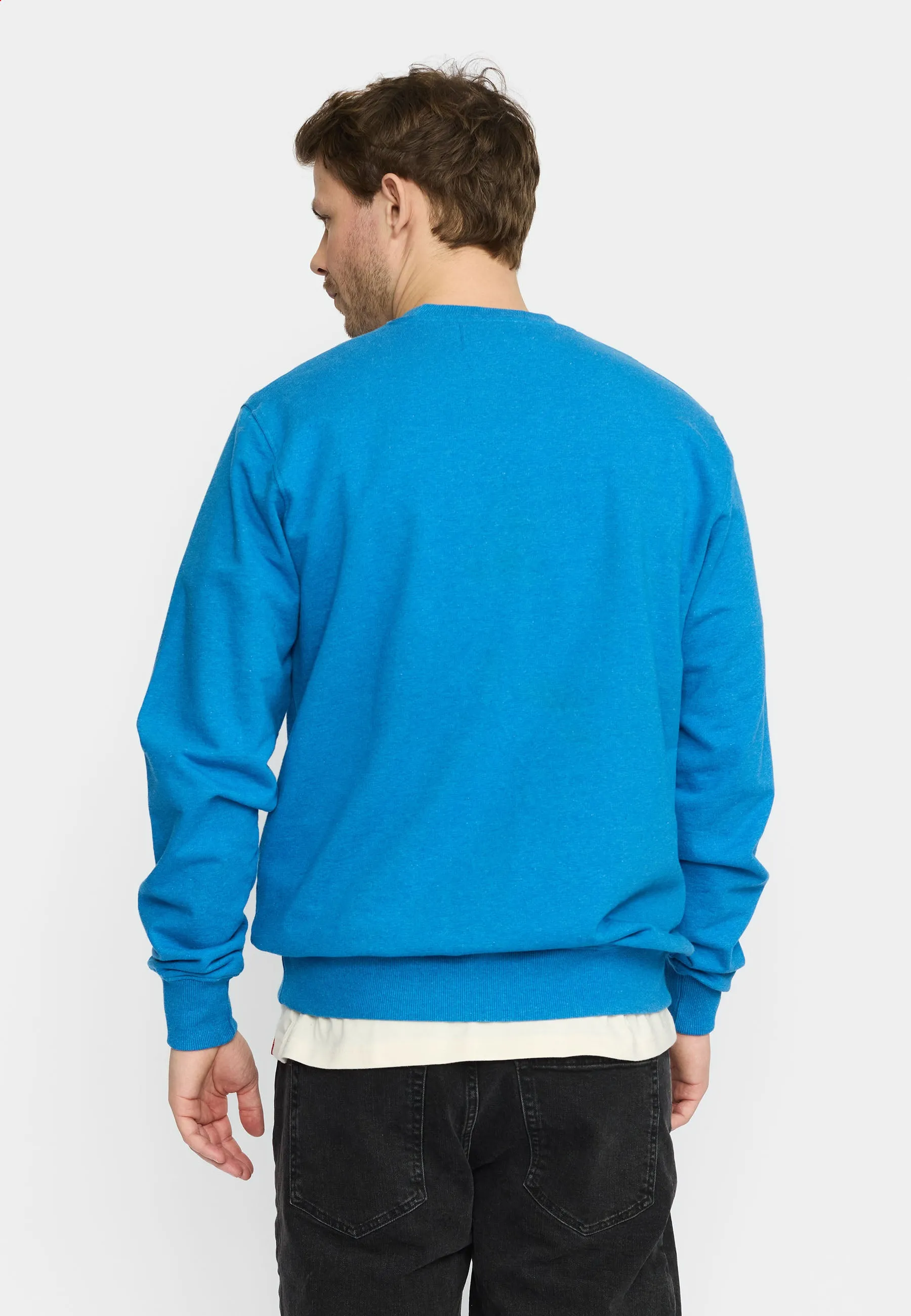 Regular Crewneck / 2801 COL - Blue-melange sold by Revolution product image thumbnail 5