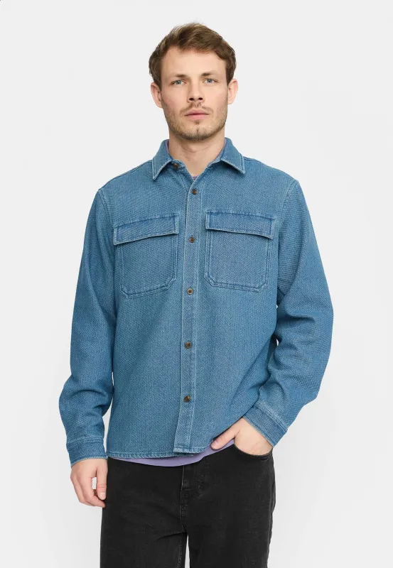 Worker Shirt / 3222 - Blue sold by Revolution