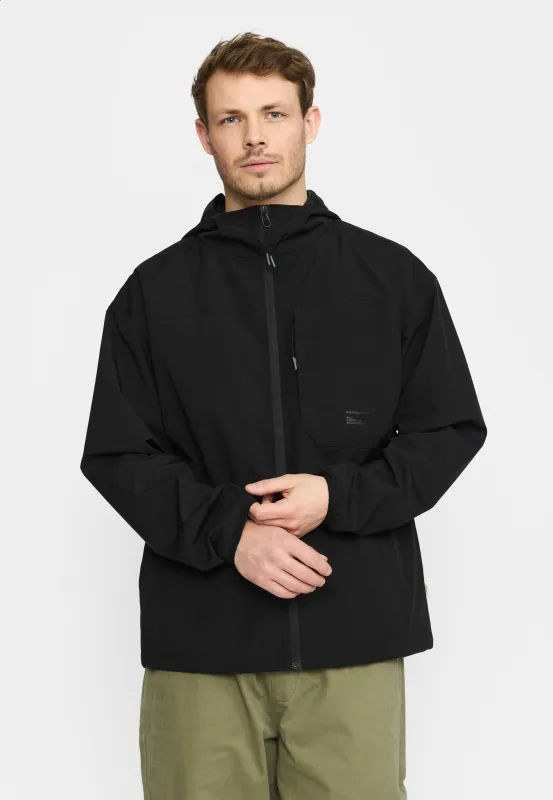 Hooded Windbreaker / 7881 - Black sold by Revolution