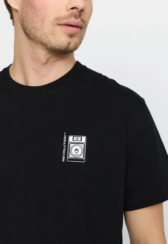 Application T-Shirt / 1436 STE - Black sold by Revolution