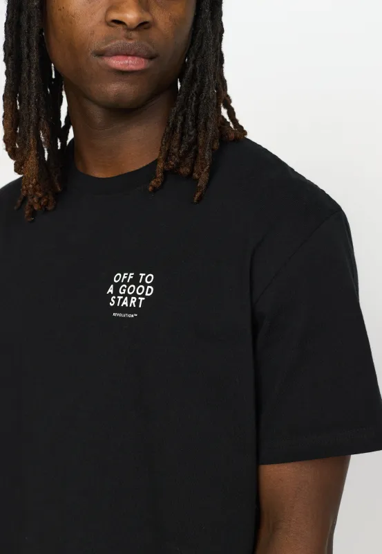 Application T-Shirt / 1436 ALT - Black sold by Revolution