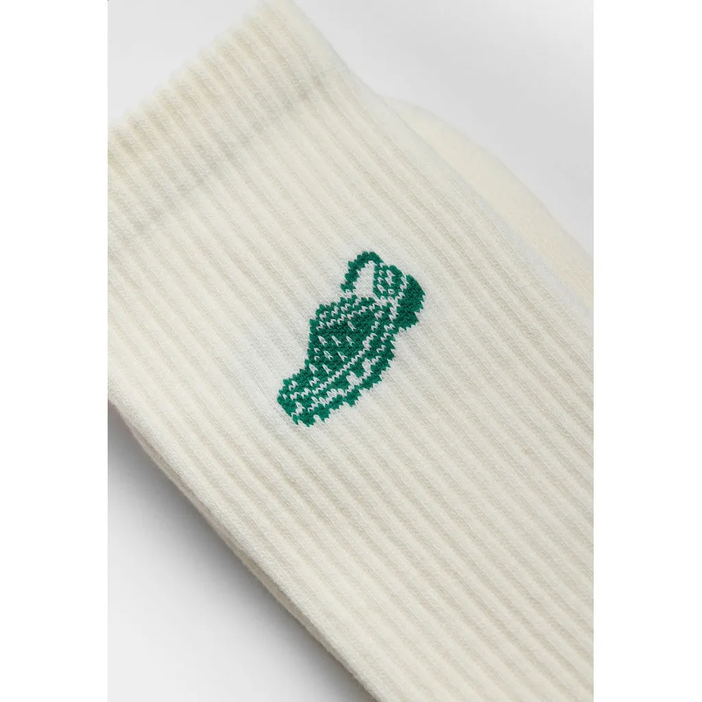 Jaquard Crew Sock / 8925 CRO - White sold by Revolution product image thumbnail 3