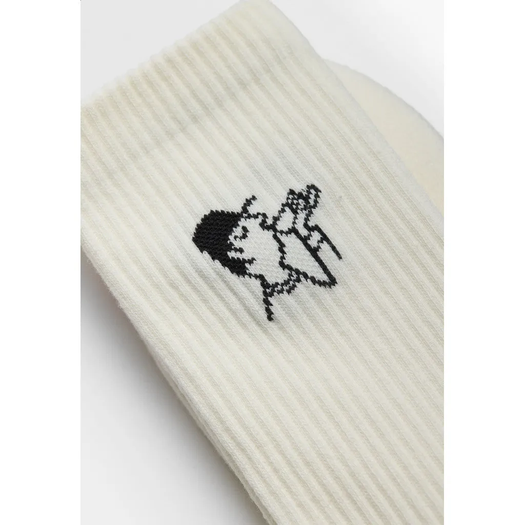 Jaquard Crew Sock / 8925 COF - White sold by Revolution product image thumbnail 3