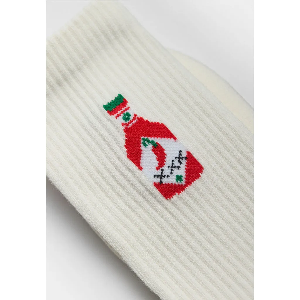 Jaquard Crew Sock / 8925 CHI - White sold by Revolution product image thumbnail 3